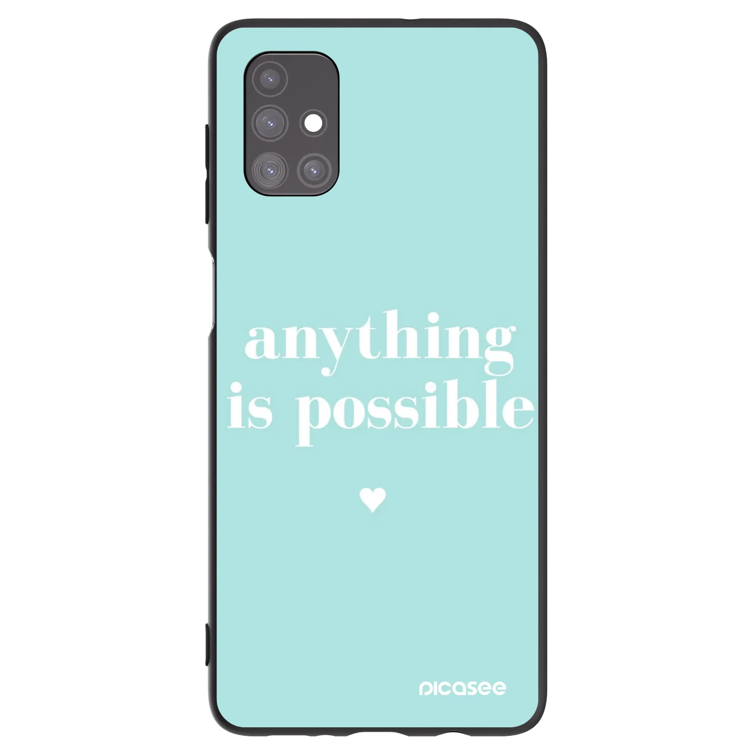 Picasee silikonski črni ovitek za Samsung Galaxy M51 M515F - Anything is possible