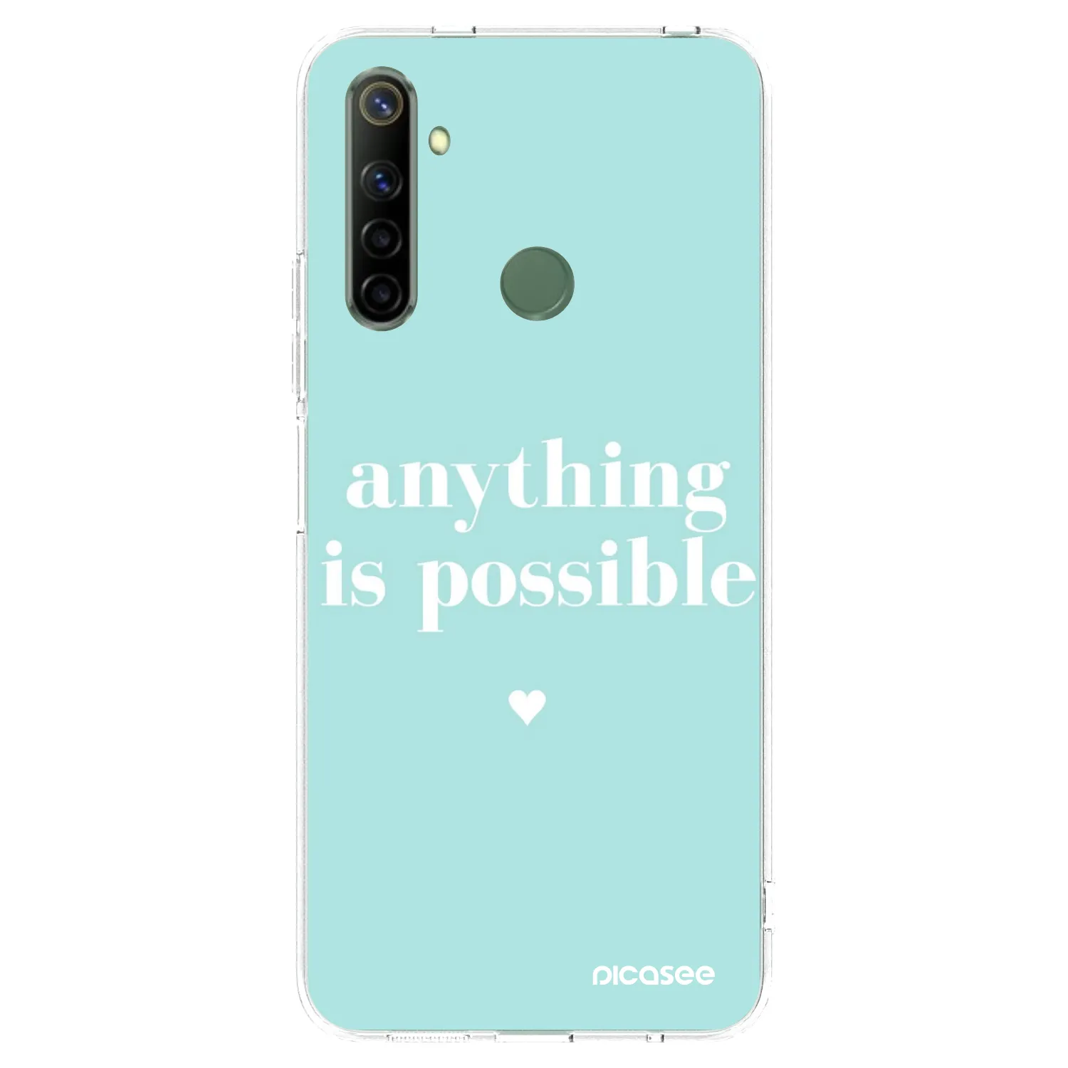 Picasee silikonski prozorni ovitek za Realme 6i - Anything is possible