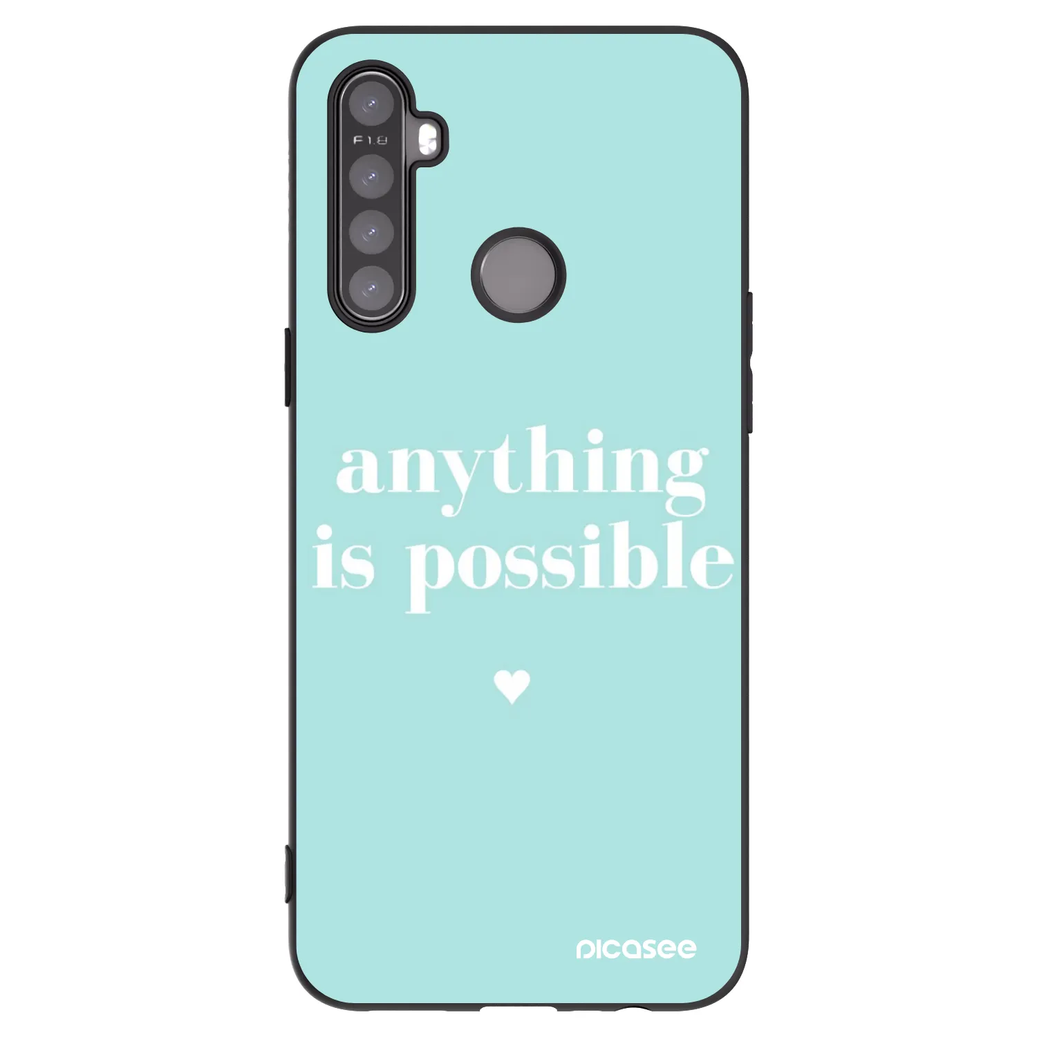 Picasee silikonski črni ovitek za Realme 6i - Anything is possible