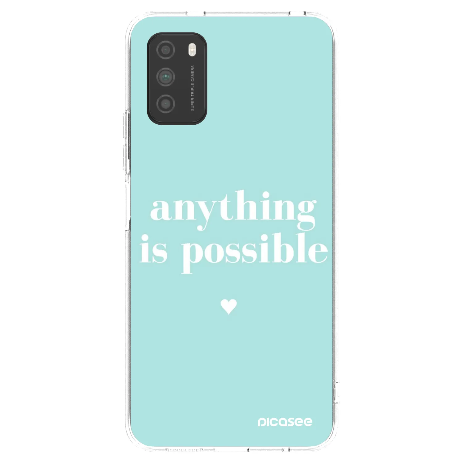 Picasee silikonski prozorni ovitek za Xiaomi Poco M3 - Anything is possible