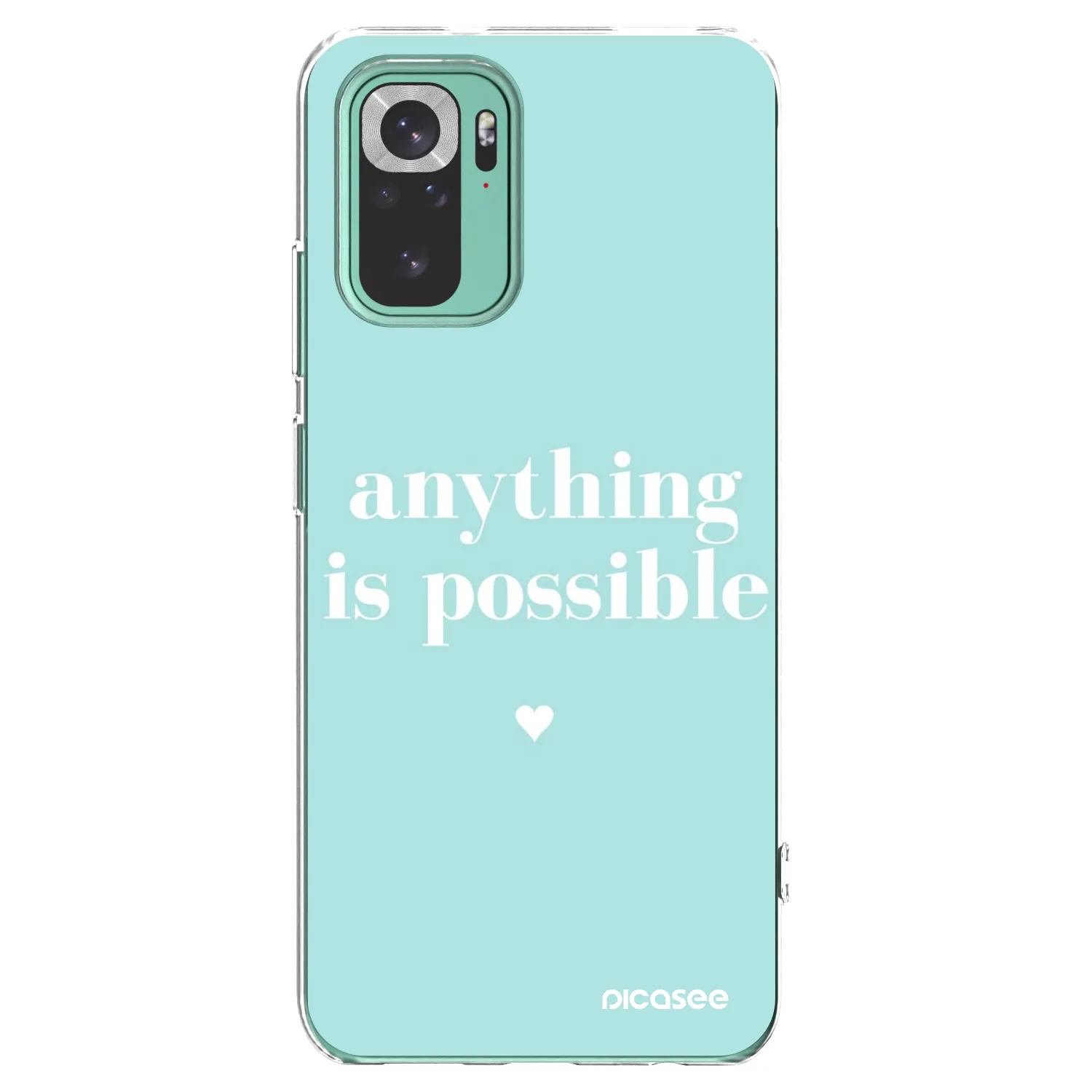Picasee silikonski prozorni ovitek za Xiaomi Redmi Note 10 Pro - Anything is possible