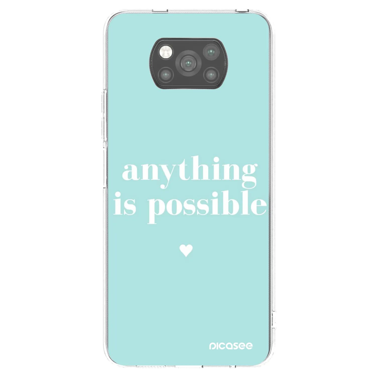 Picasee silikonski črni ovitek za Xiaomi Poco X3 Pro - Anything is possible