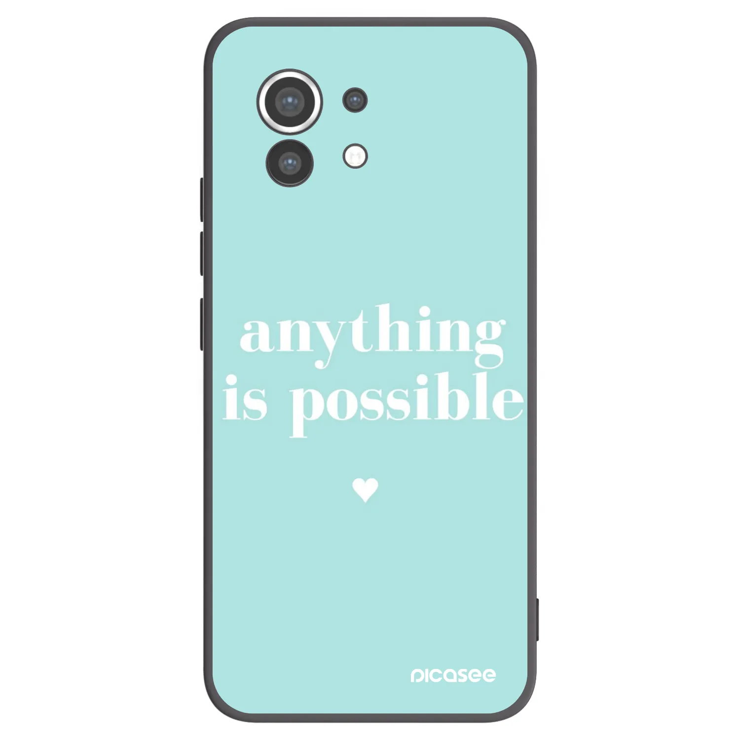 Picasee silikonski črni ovitek za Xiaomi Mi 11 - Anything is possible