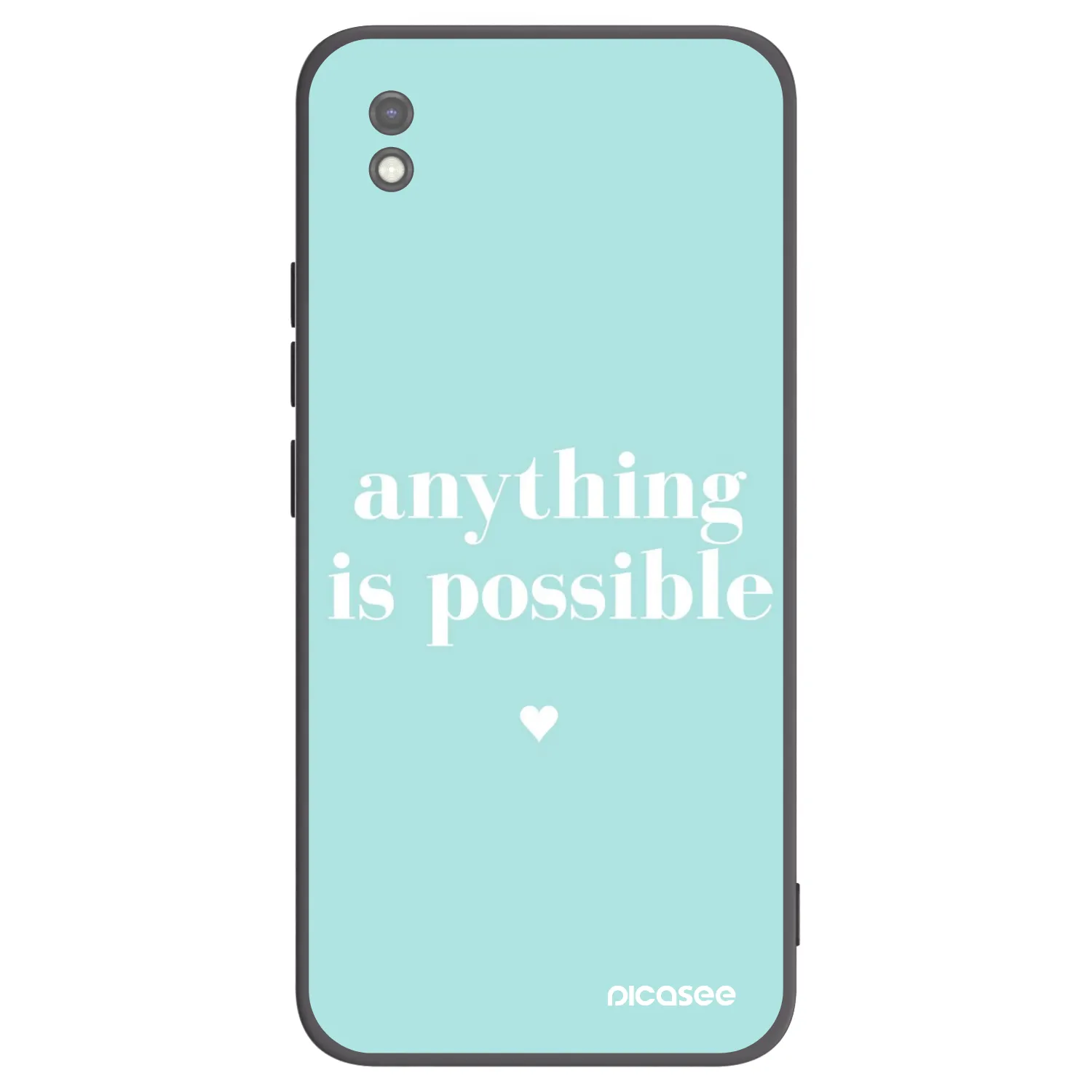 Picasee silikonski črni ovitek za Xiaomi Redmi 9AT - Anything is possible