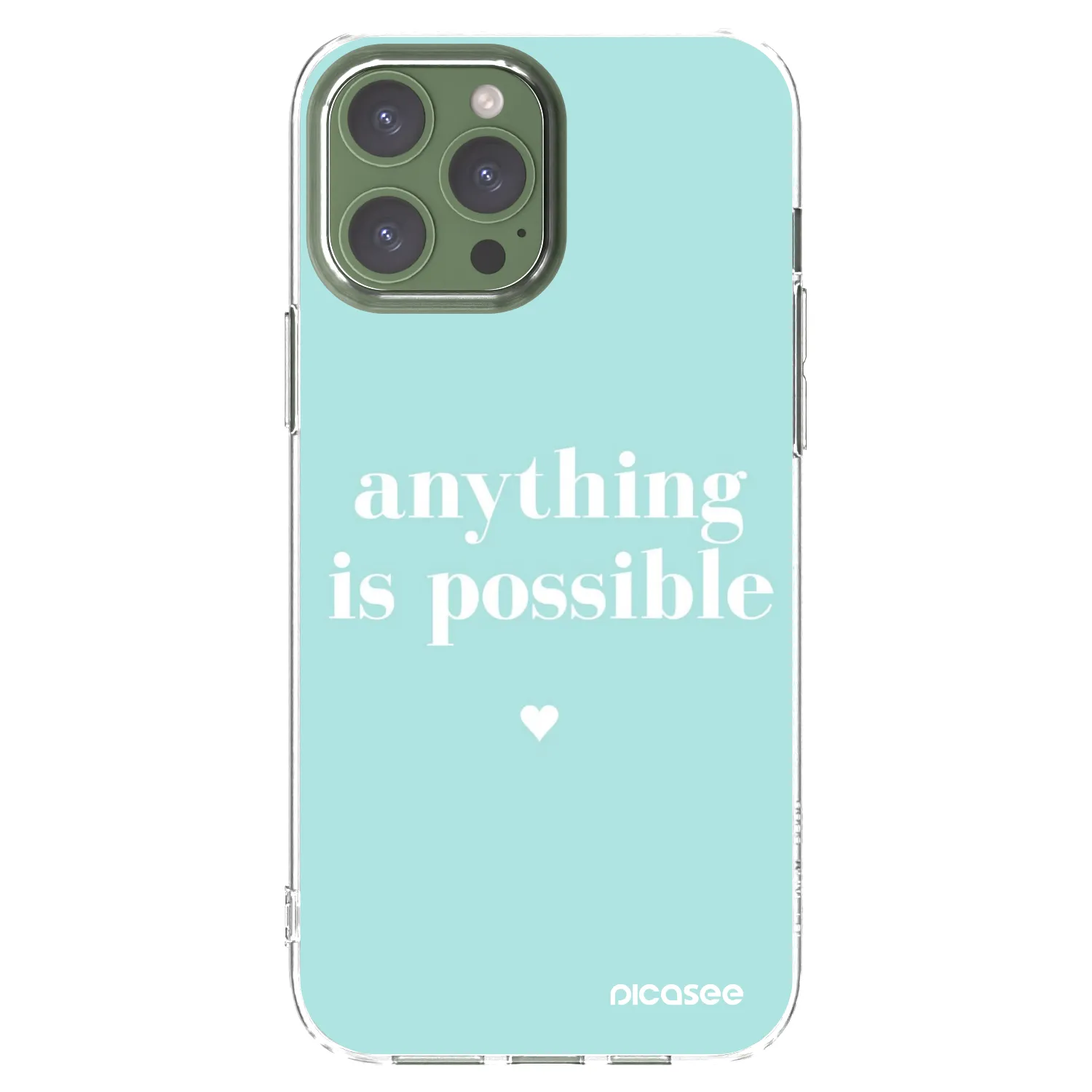Picasee silikonski prozorni ovitek za Apple iPhone 13 Pro Max - Anything is possible