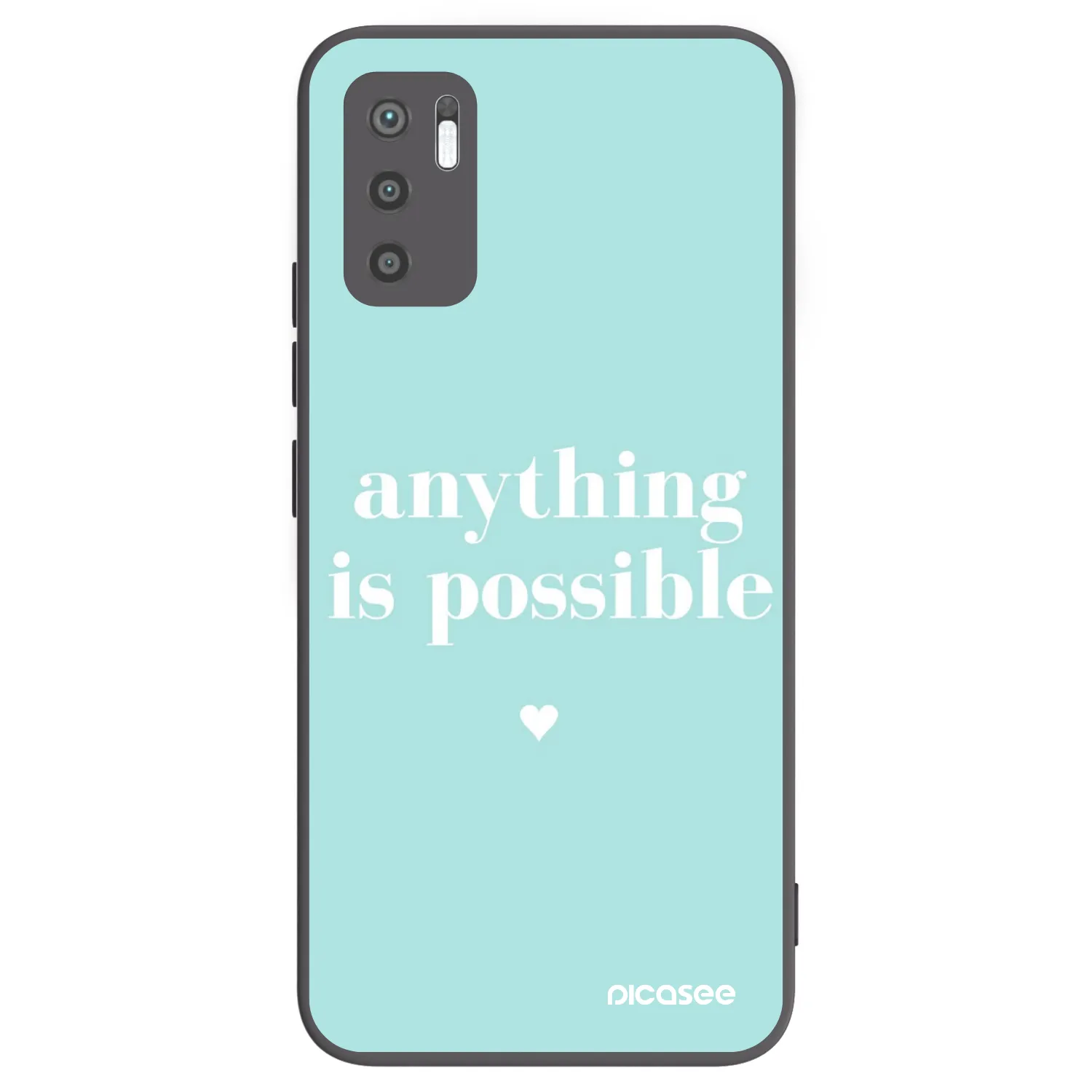 Picasee silikonski črni ovitek za Xiaomi Redmi Note 10 5G - Anything is possible