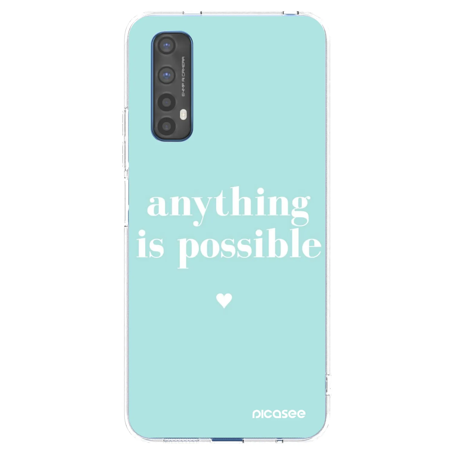 Picasee silikonski prozorni ovitek za Realme 7 - Anything is possible