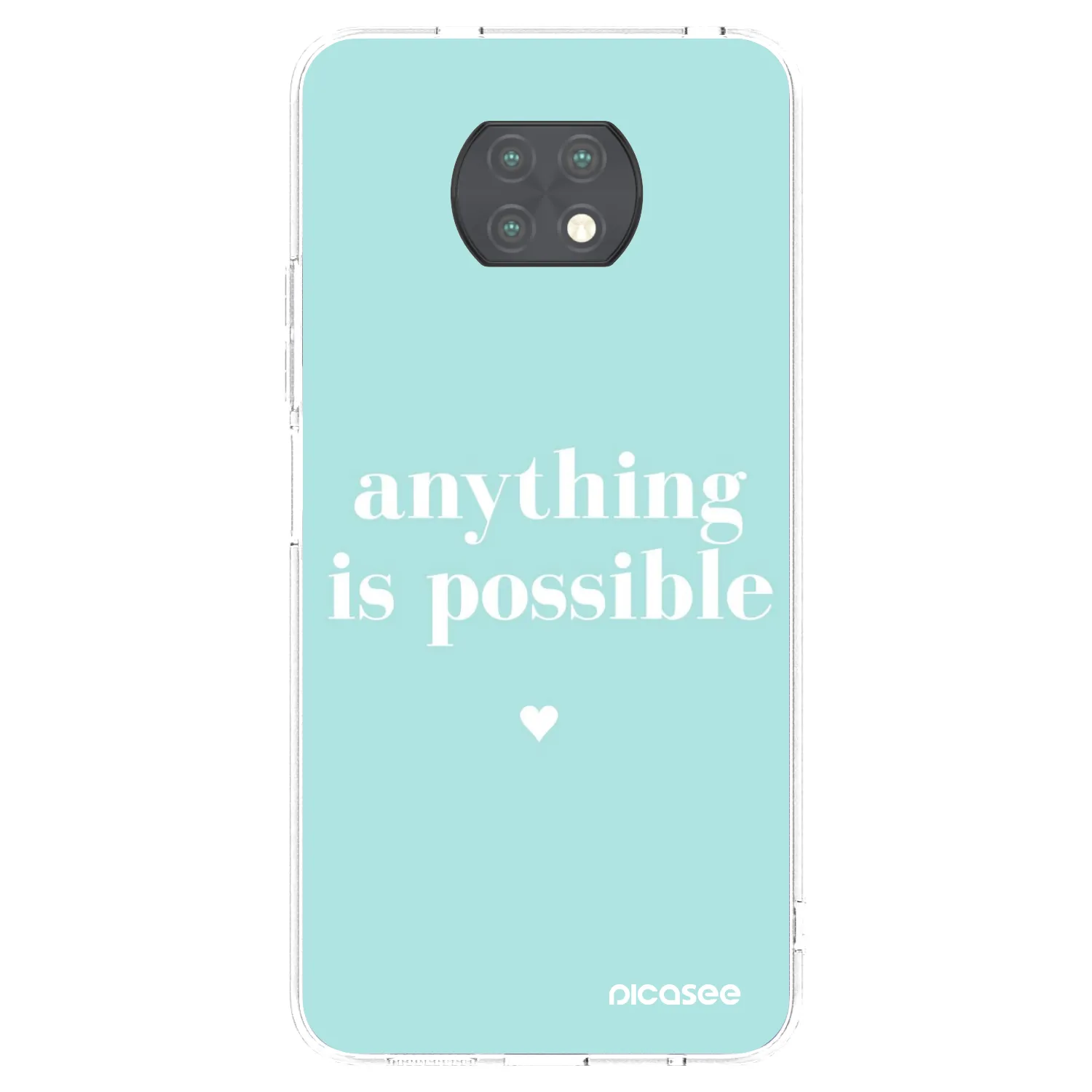 Picasee silikonski prozorni ovitek za Xiaomi Redmi Note 9T - Anything is possible