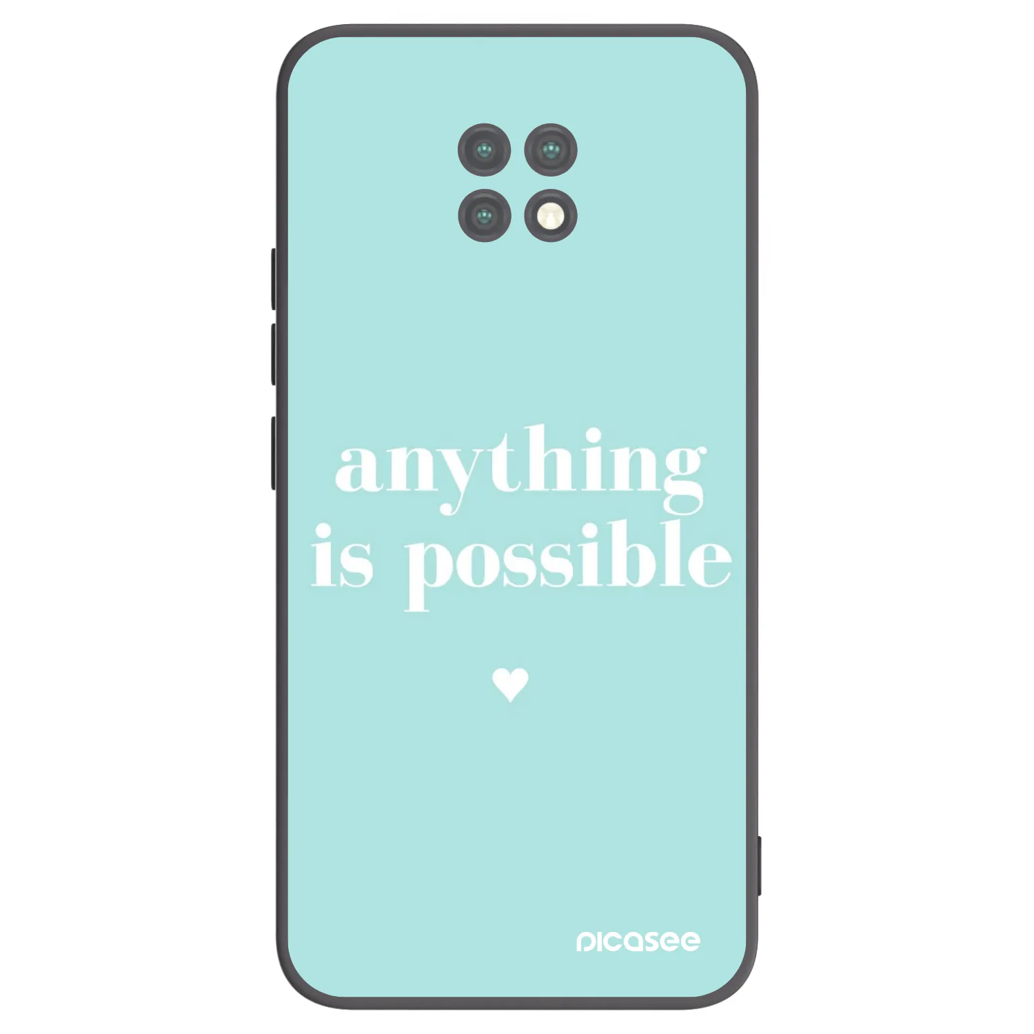 Picasee silikonski črni ovitek za Xiaomi Redmi Note 9T - Anything is possible