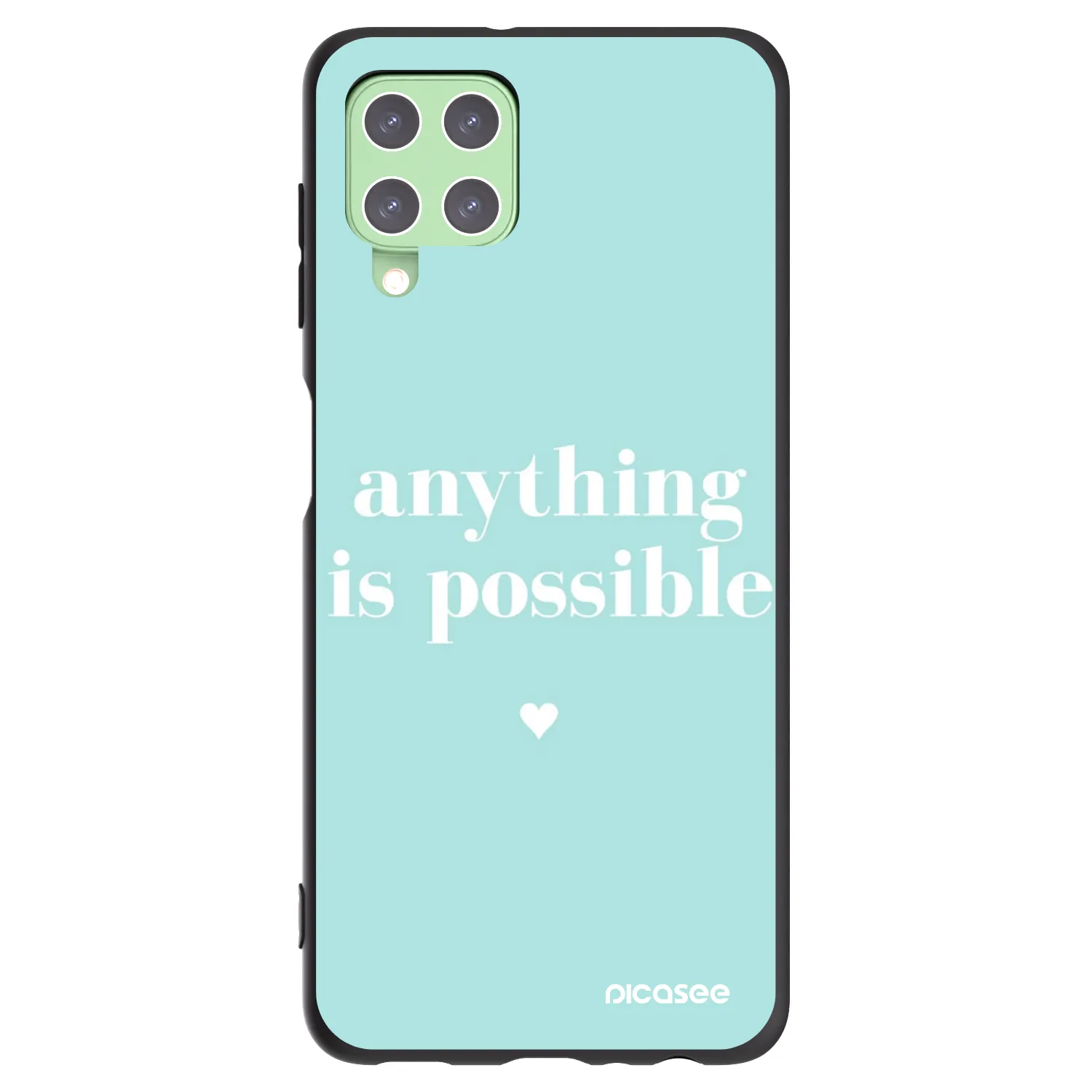 Picasee silikonski črni ovitek za Samsung Galaxy A22 A225F 4G - Anything is possible