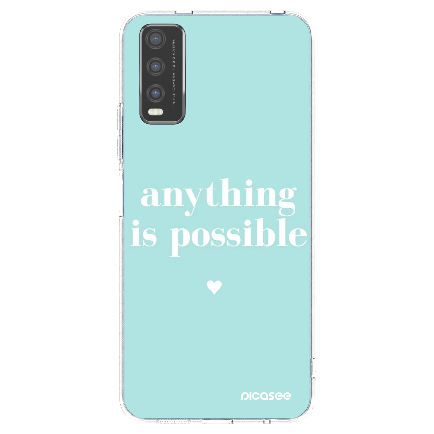 Picasee silikonski prozorni ovitek za Vivo Y20s - Anything is possible