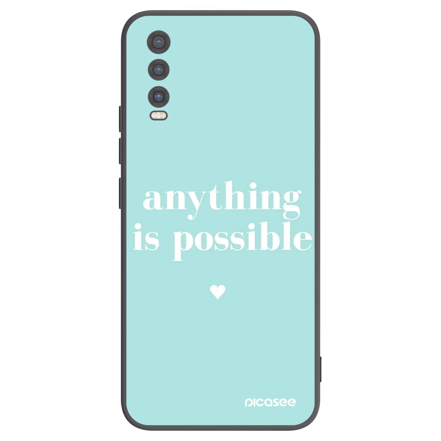 Picasee silikonski črni ovitek za Vivo Y20s - Anything is possible