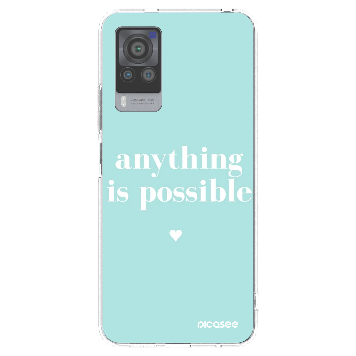 Picasee silikonski prozorni ovitek za Vivo X60 Pro 5G - Anything is possible