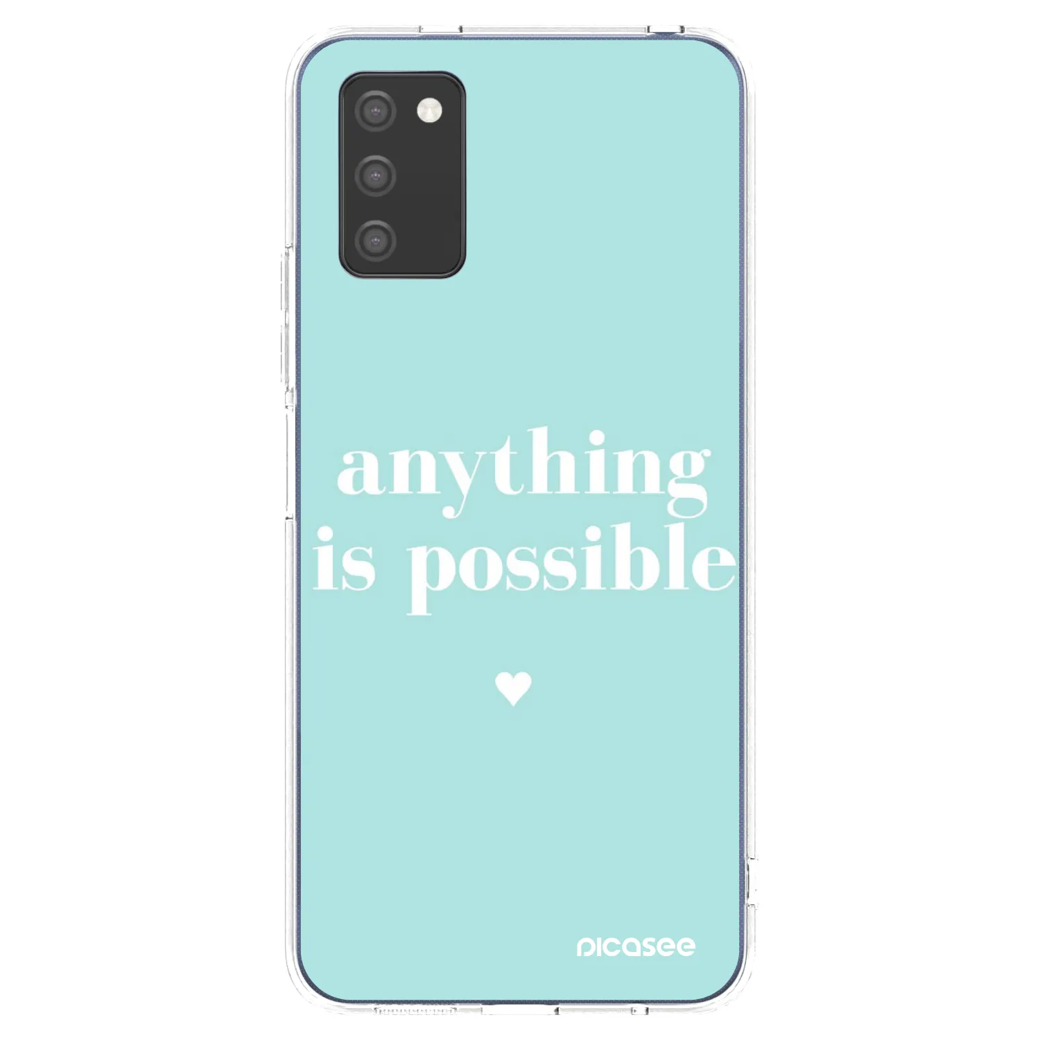 Picasee silikonski prozorni ovitek za Samsung Galaxy A03s A037G - Anything is possible