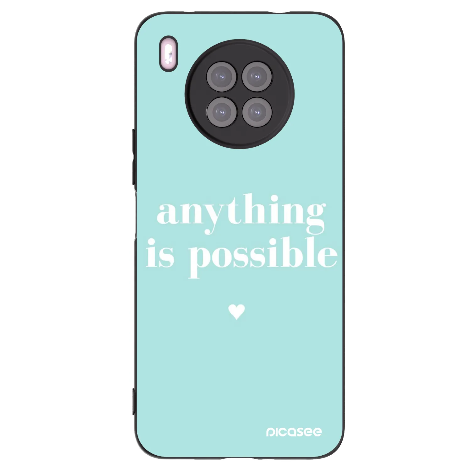 Picasee silikonski črni ovitek za Huawei Nova 8i - Anything is possible