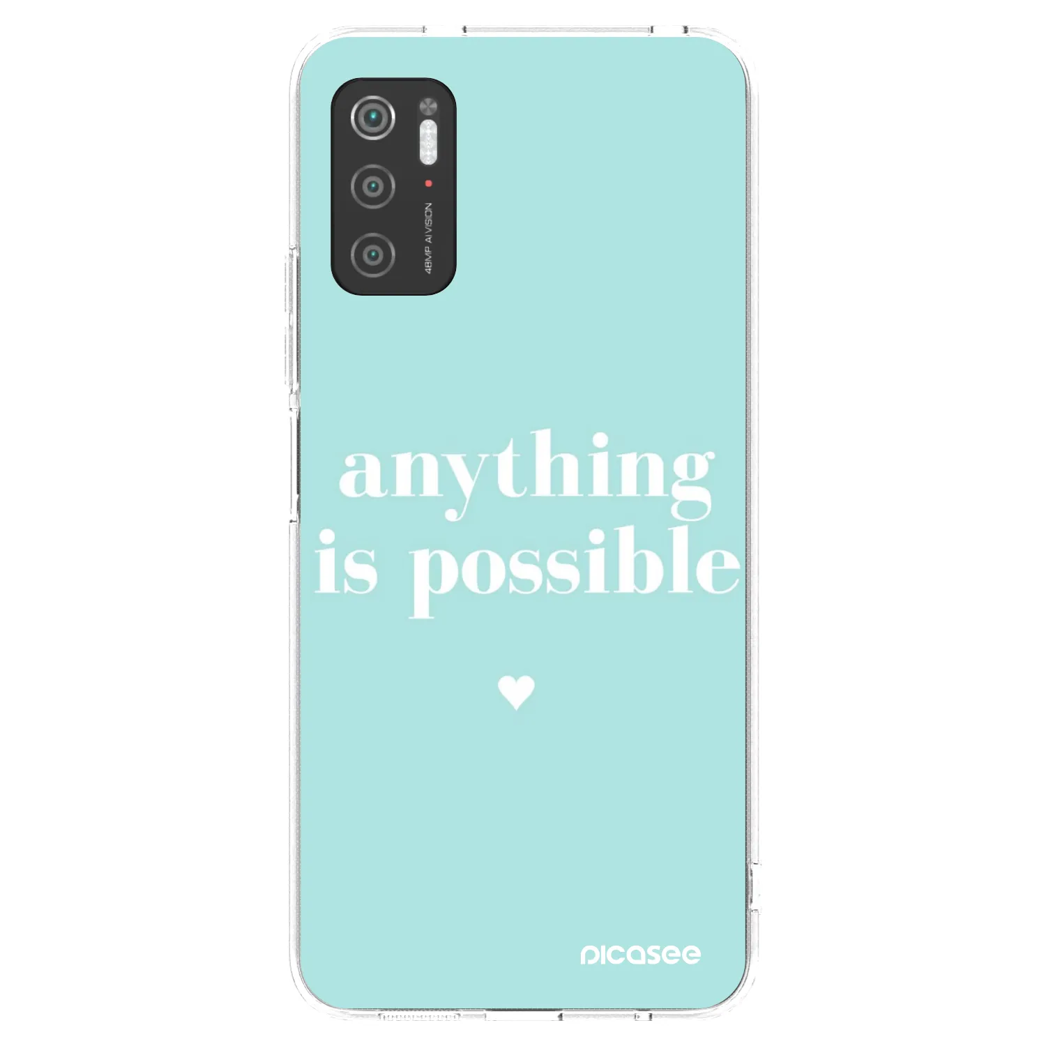 Picasee silikonski prozorni ovitek za Xiaomi Poco M3 Pro 5G - Anything is possible
