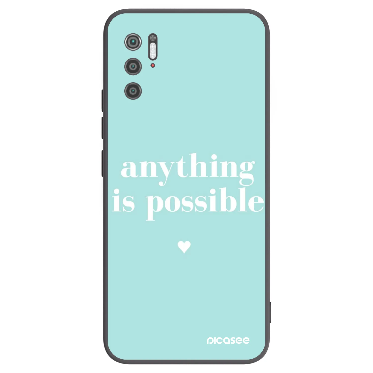 Picasee silikonski črni ovitek za Xiaomi Poco M3 Pro 5G - Anything is possible