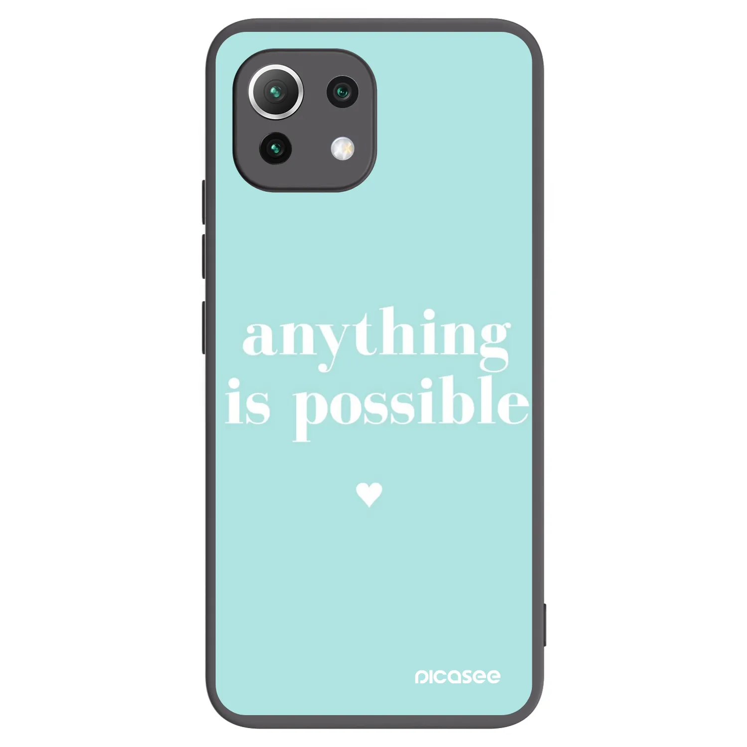 Picasee silikonski črni ovitek za Xiaomi 11 Lite 5G NE - Anything is possible