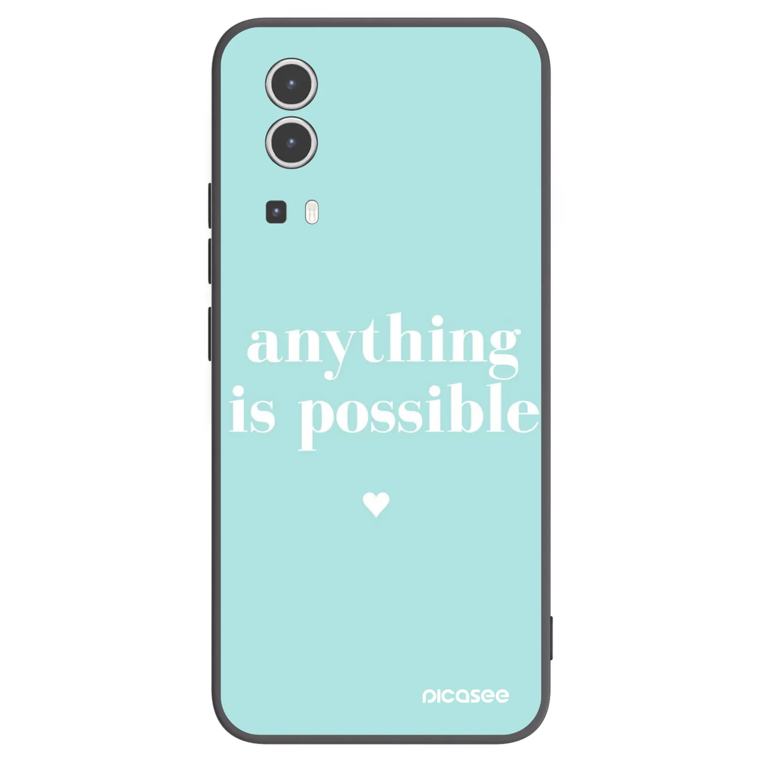 Picasee silikonski črni ovitek za Vivo Y72 5G - Anything is possible