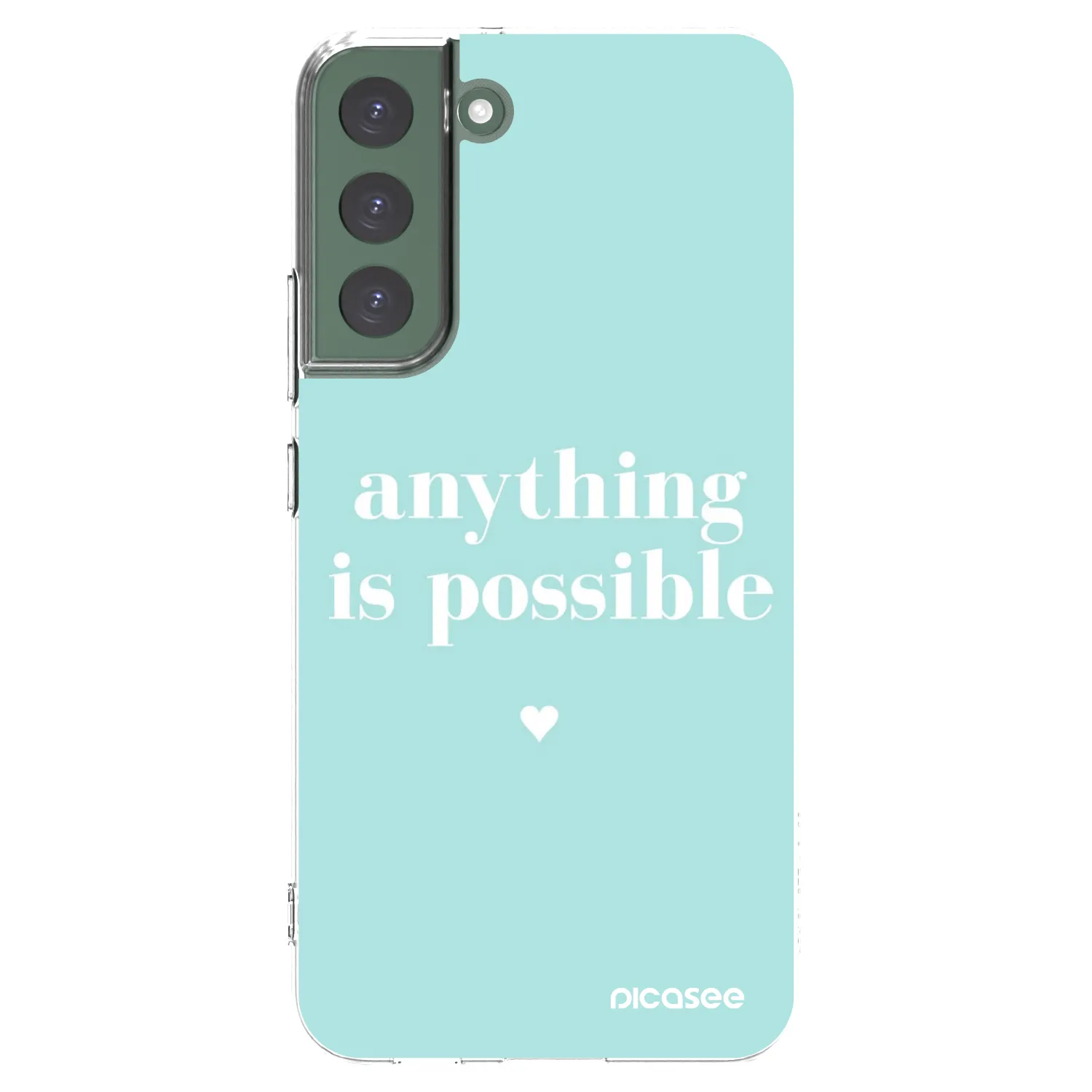 Picasee silikonski prozorni ovitek za Samsung Galaxy S22+ 5G - Anything is possible