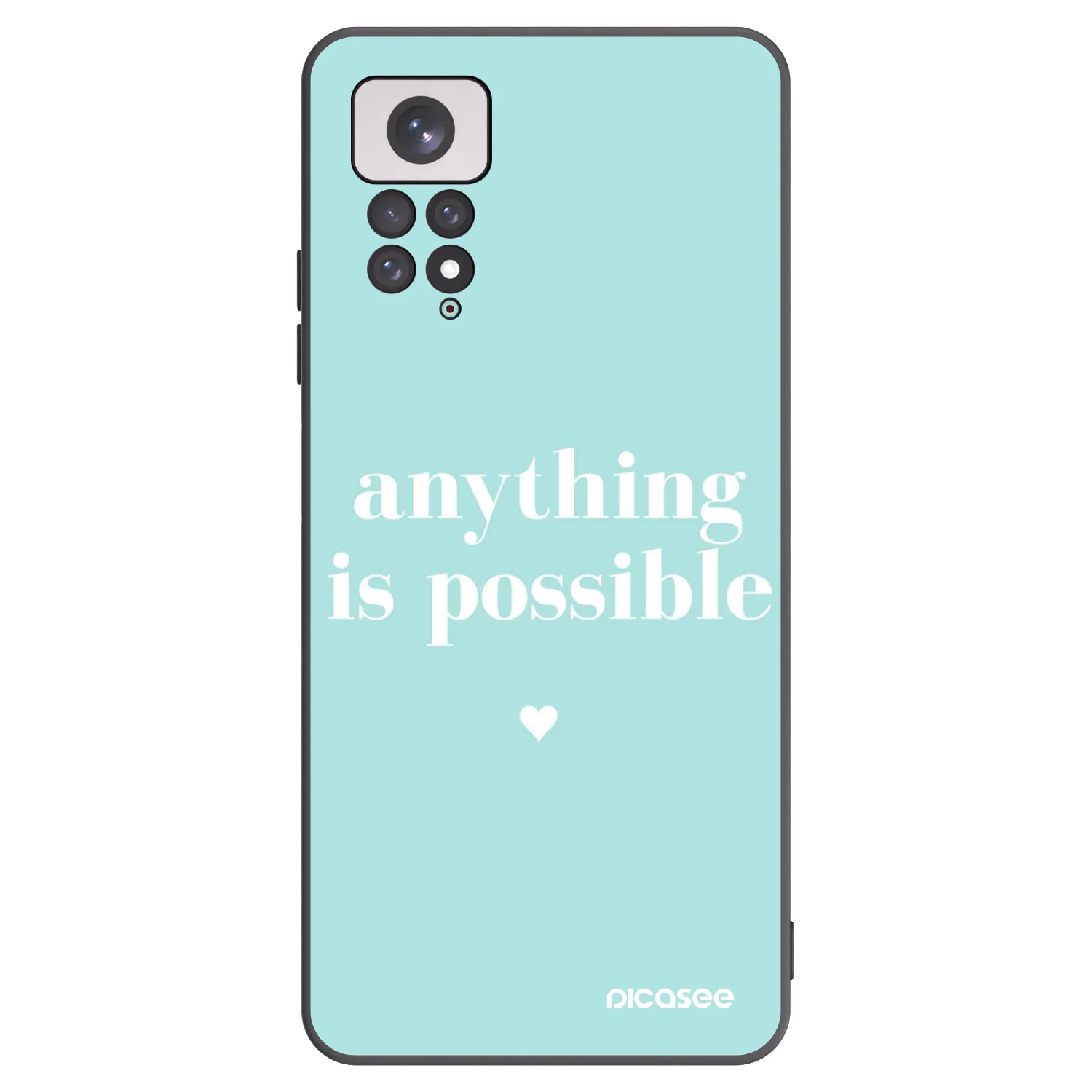 Picasee silikonski črni ovitek za Xiaomi Redmi Note 11 - Anything is possible