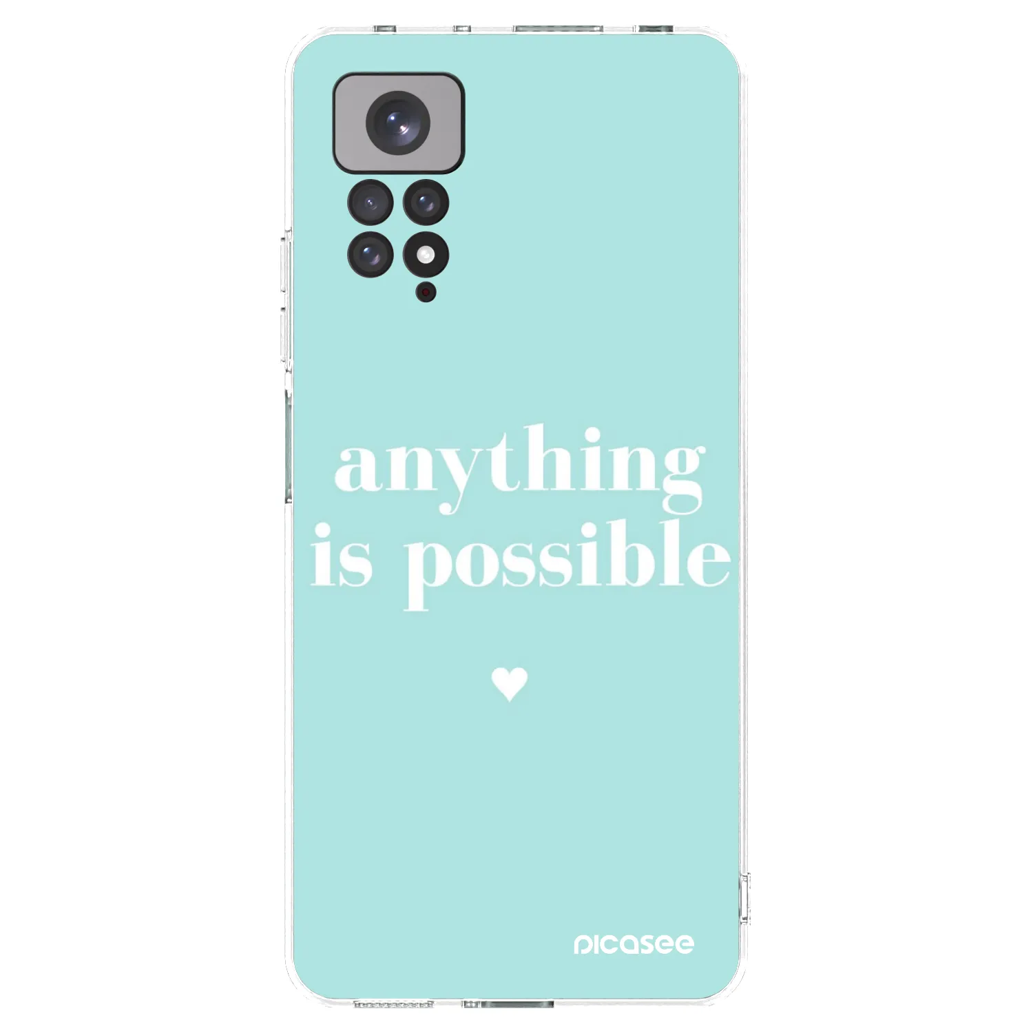 Picasee silikonski prozorni ovitek za Xiaomi Redmi Note 11 - Anything is possible