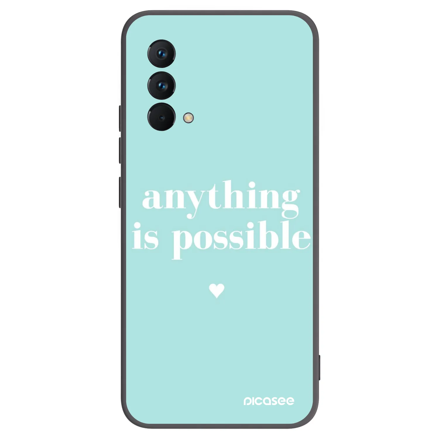 Picasee silikonski črni ovitek za Realme GT Master Edition 5G - Anything is possible
