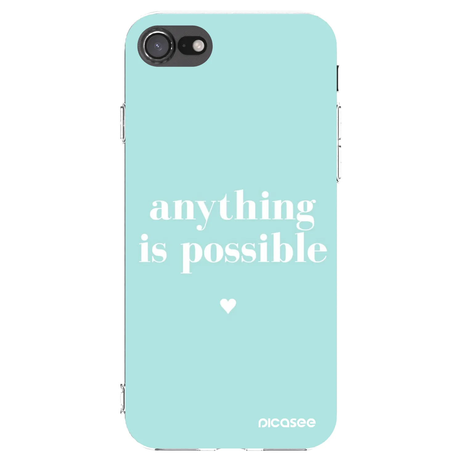 Picasee silikonski prozorni ovitek za Apple iPhone SE 2022 - Anything is possible