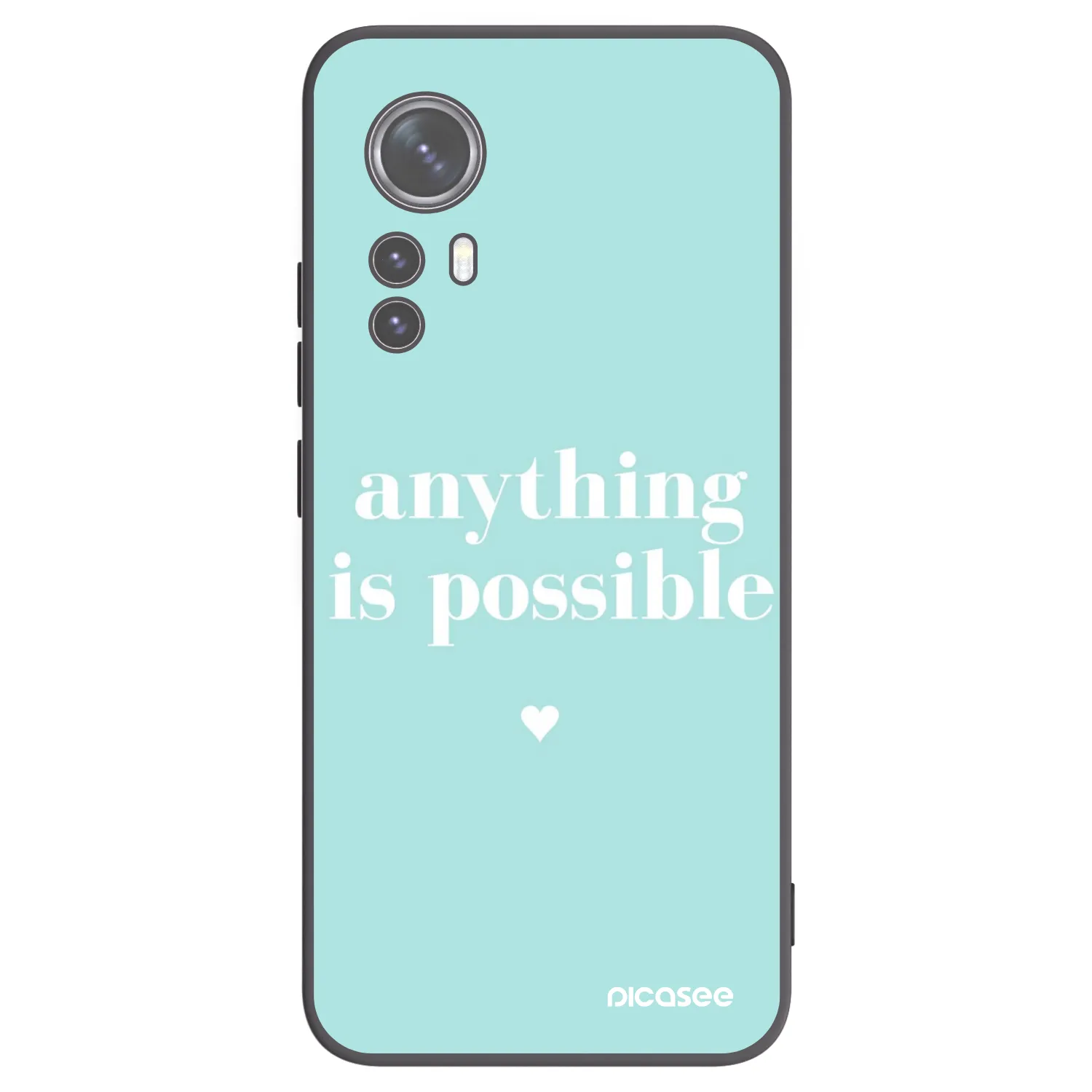 Picasee silikonski črni ovitek za Xiaomi 12 - Anything is possible