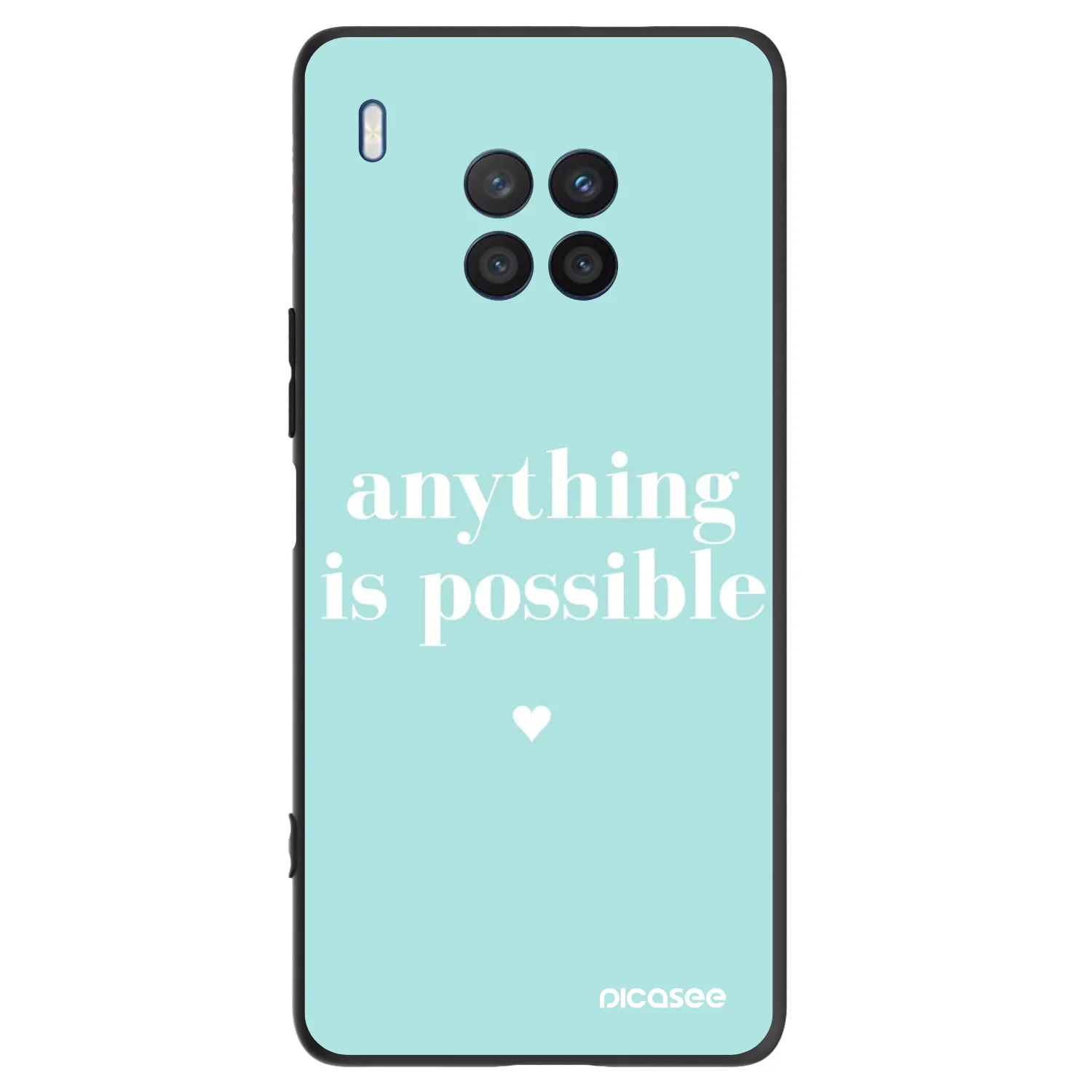 Picasee silikonski črni ovitek za Honor 50 Lite - Anything is possible