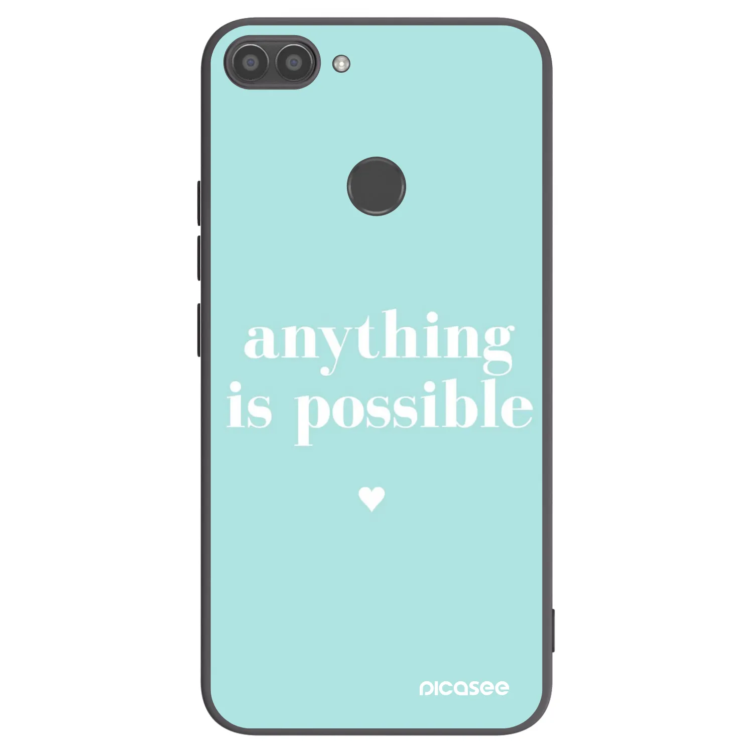 Picasee silikonski črni ovitek za Huawei P Smart - Anything is possible