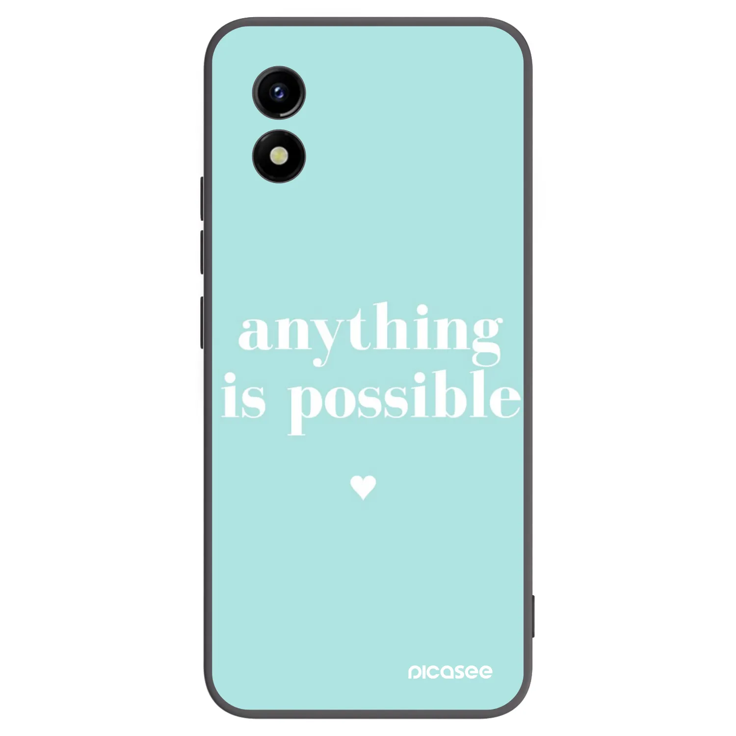 Picasee silikonski črni ovitek za Vivo Y01 - Anything is possible