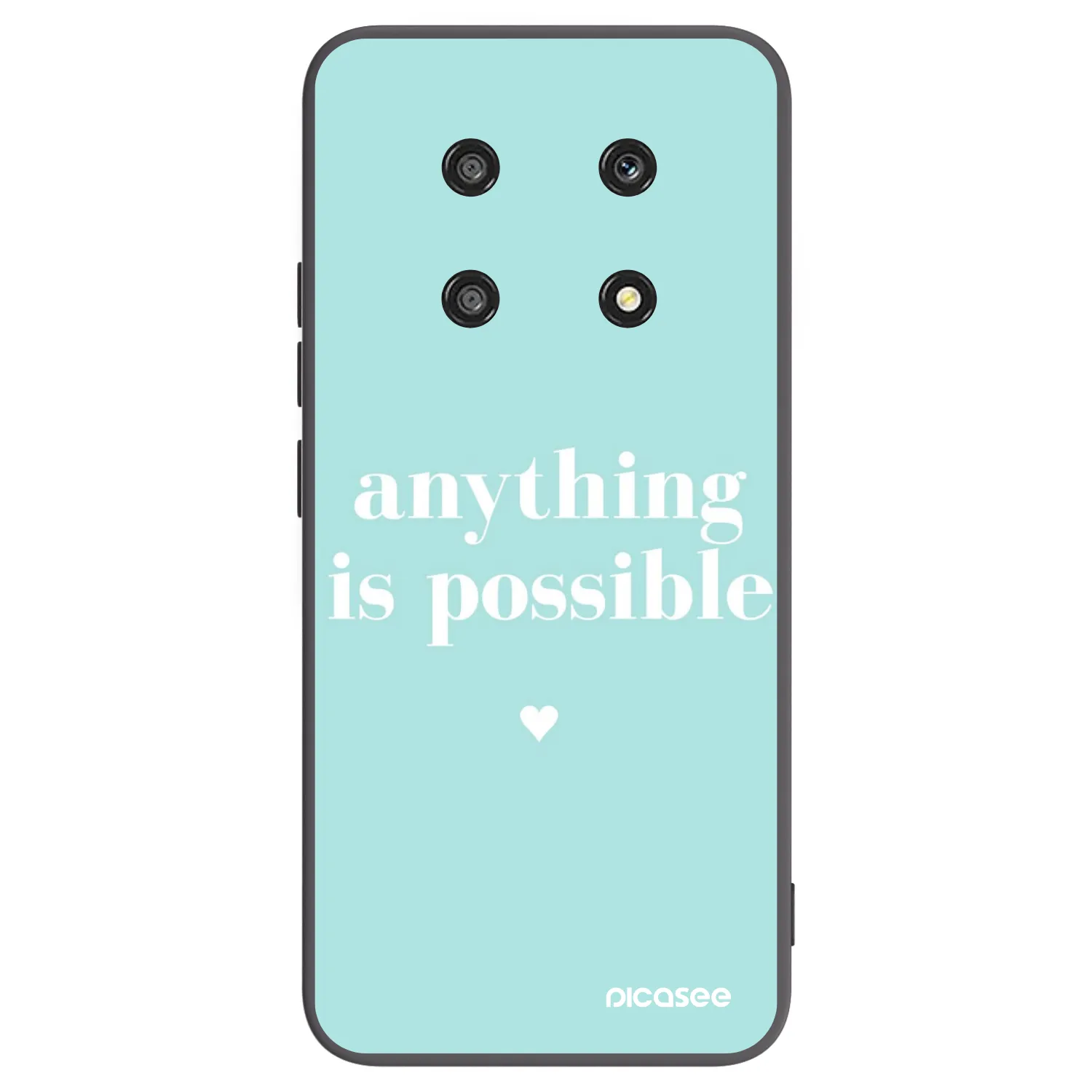 Picasee silikonski črni ovitek za Honor Magic4 Lite 5G - Anything is possible