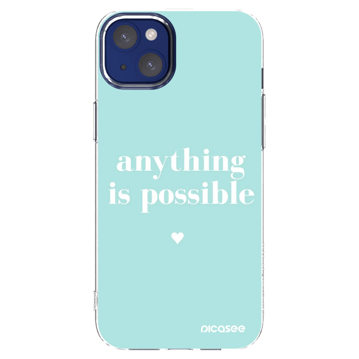 Picasee silikonski prozorni ovitek za Apple iPhone 14 Plus - Anything is possible