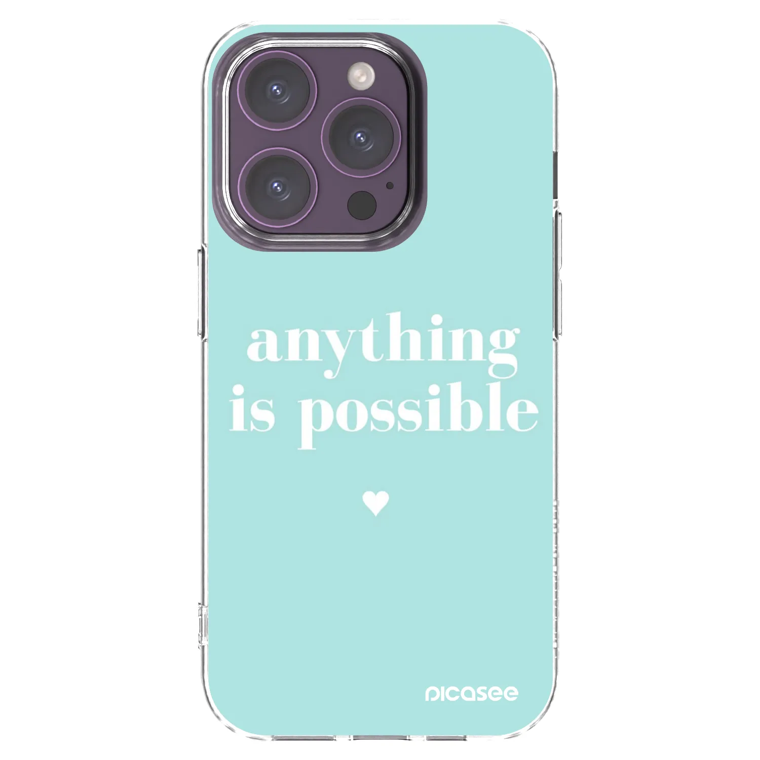 Picasee silikonski prozorni ovitek za Apple iPhone 14 Pro - Anything is possible