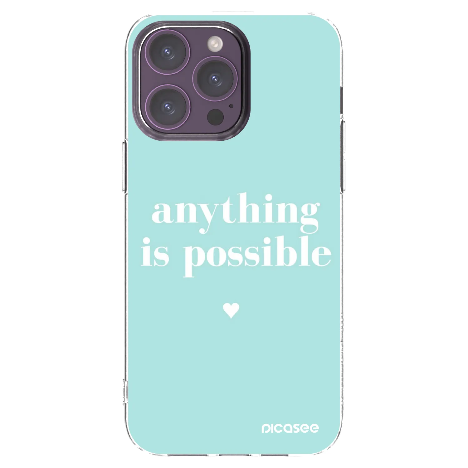 Picasee silikonski prozorni ovitek za Apple iPhone 14 Pro Max - Anything is possible