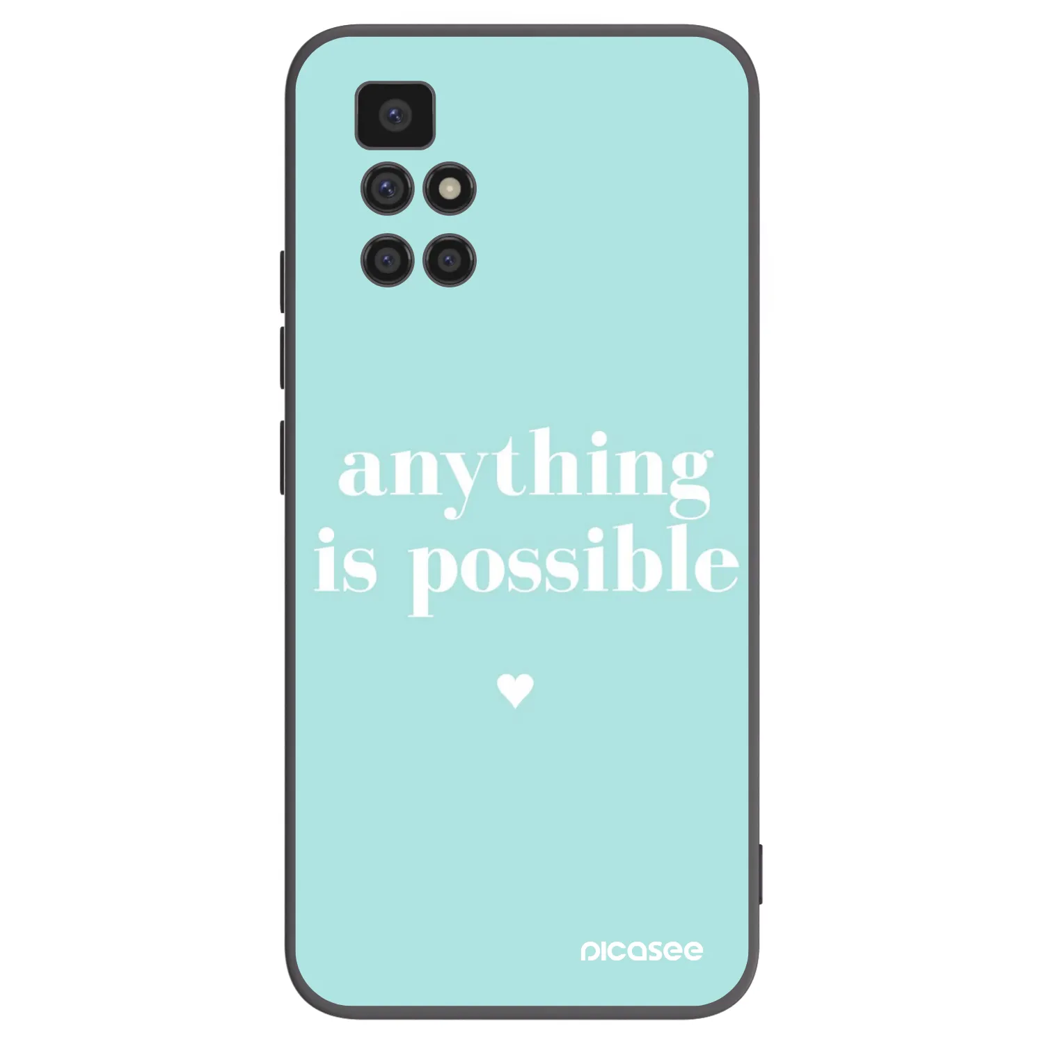Picasee silikonski črni ovitek za Xiaomi Redmi 10 (2022) - Anything is possible