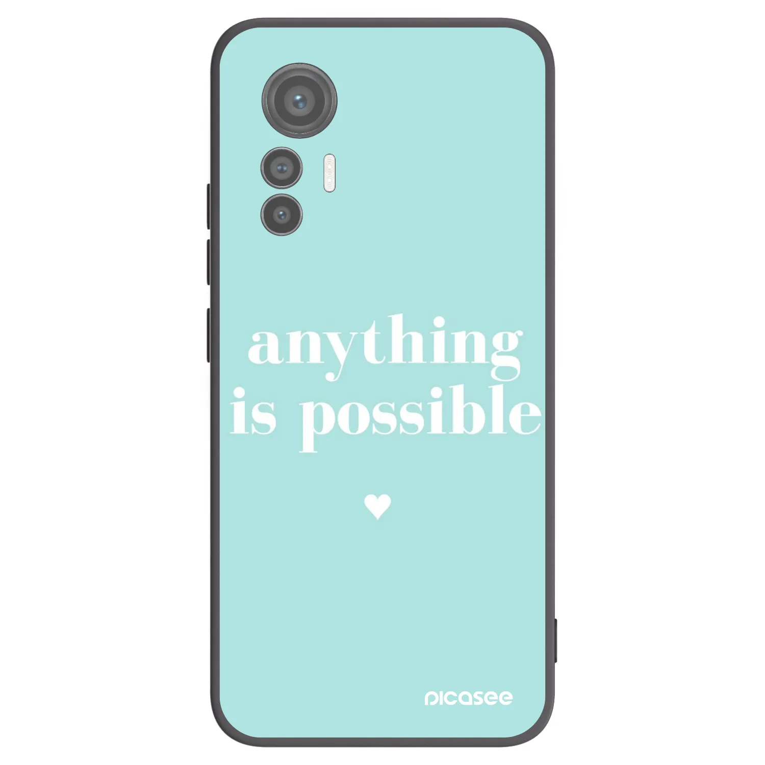 Picasee silikonski črni ovitek za Xiaomi 12 Lite - Anything is possible