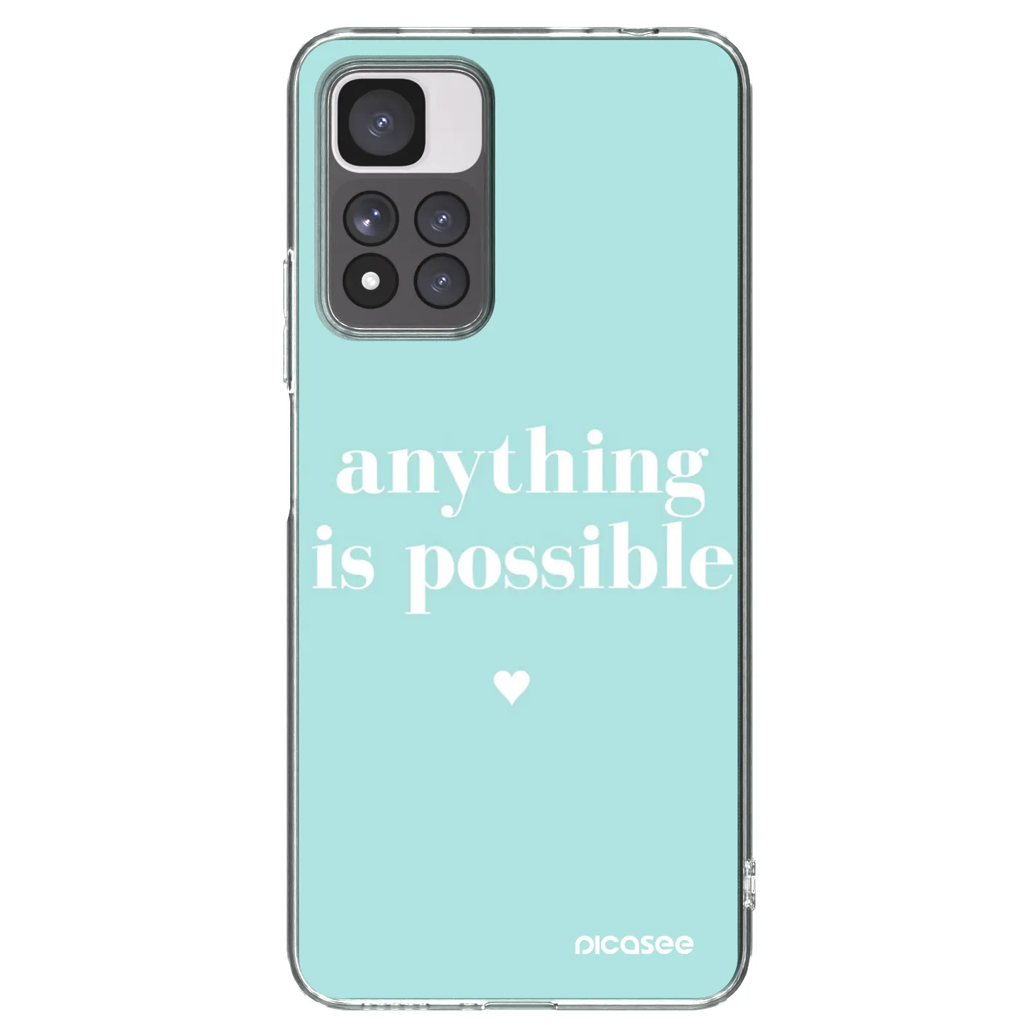 Picasee silikonski prozorni ovitek za Xiaomi Redmi Note 11 Pro+ 5G - Anything is possible