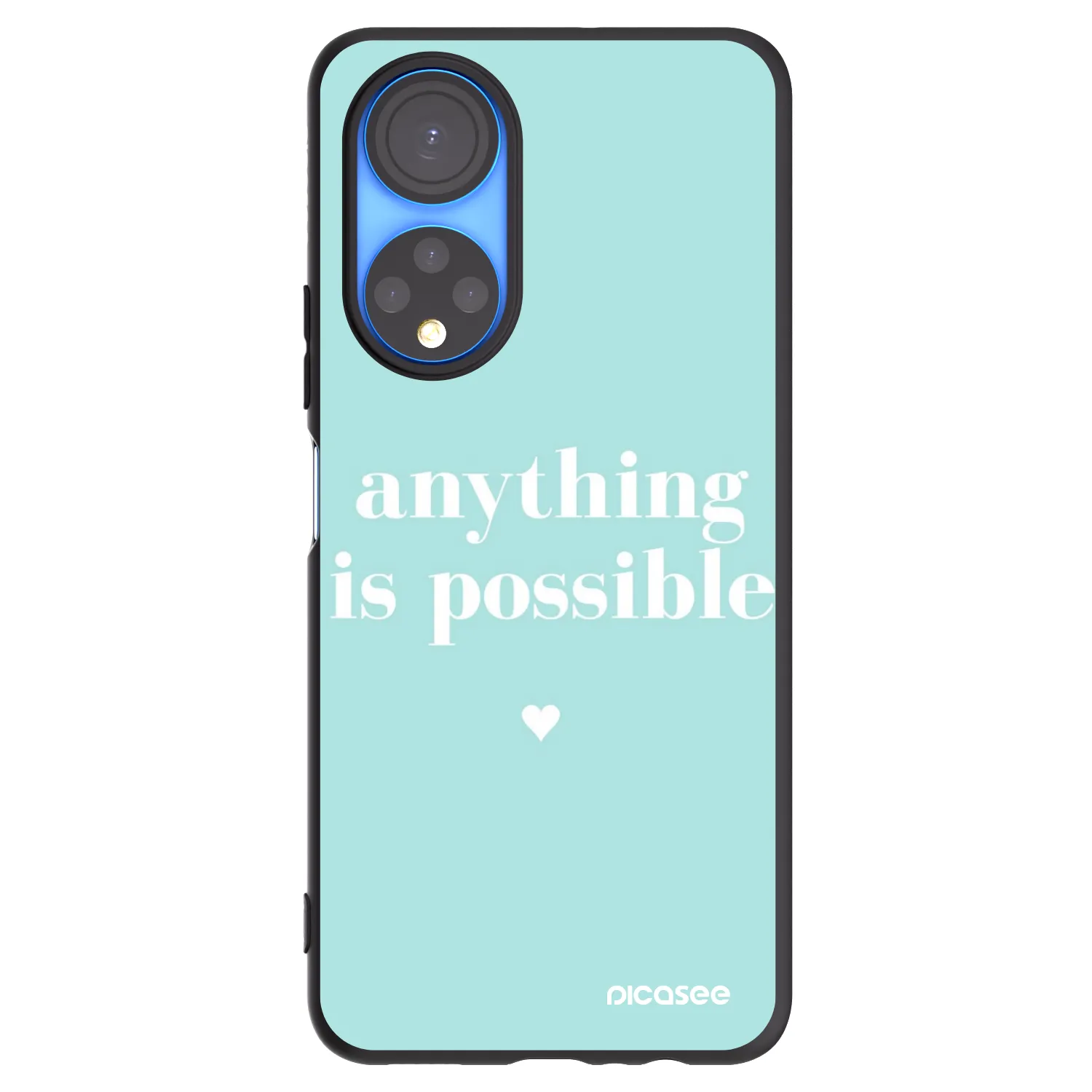 Picasee silikonski črni ovitek za Honor X7 - Anything is possible
