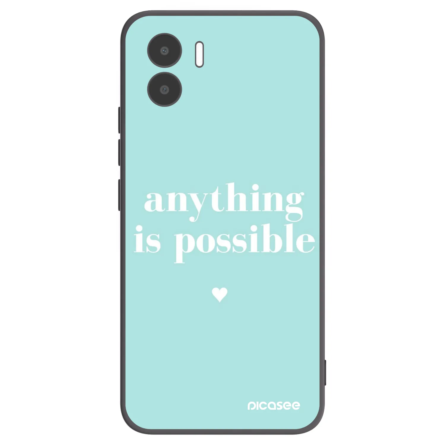 Picasee silikonski črni ovitek za Xiaomi Redmi A1 - Anything is possible