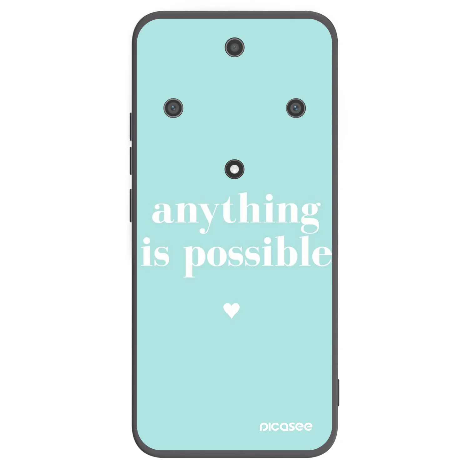 Picasee silikonski črni ovitek za Honor Magic5 Lite 5G - Anything is possible