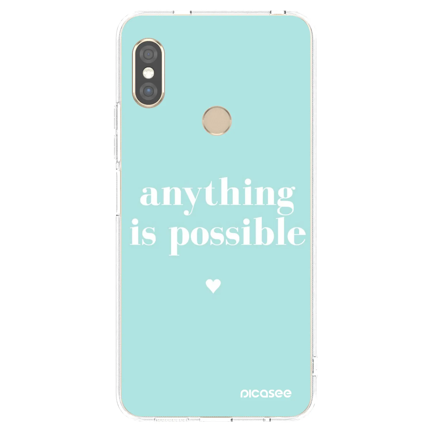 Picasee silikonski prozorni ovitek za Xiaomi Redmi Note 5 Global - Anything is possible