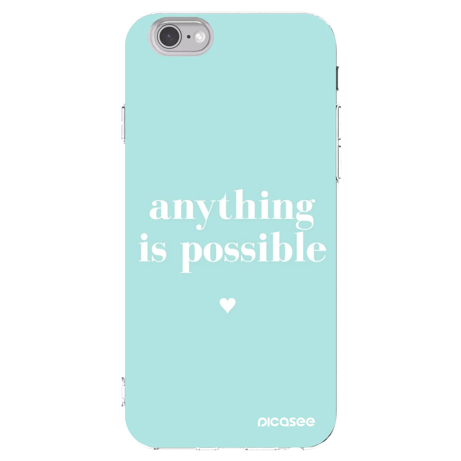 Picasee silikonski prozorni ovitek za Apple iPhone 6/6S - Anything is possible