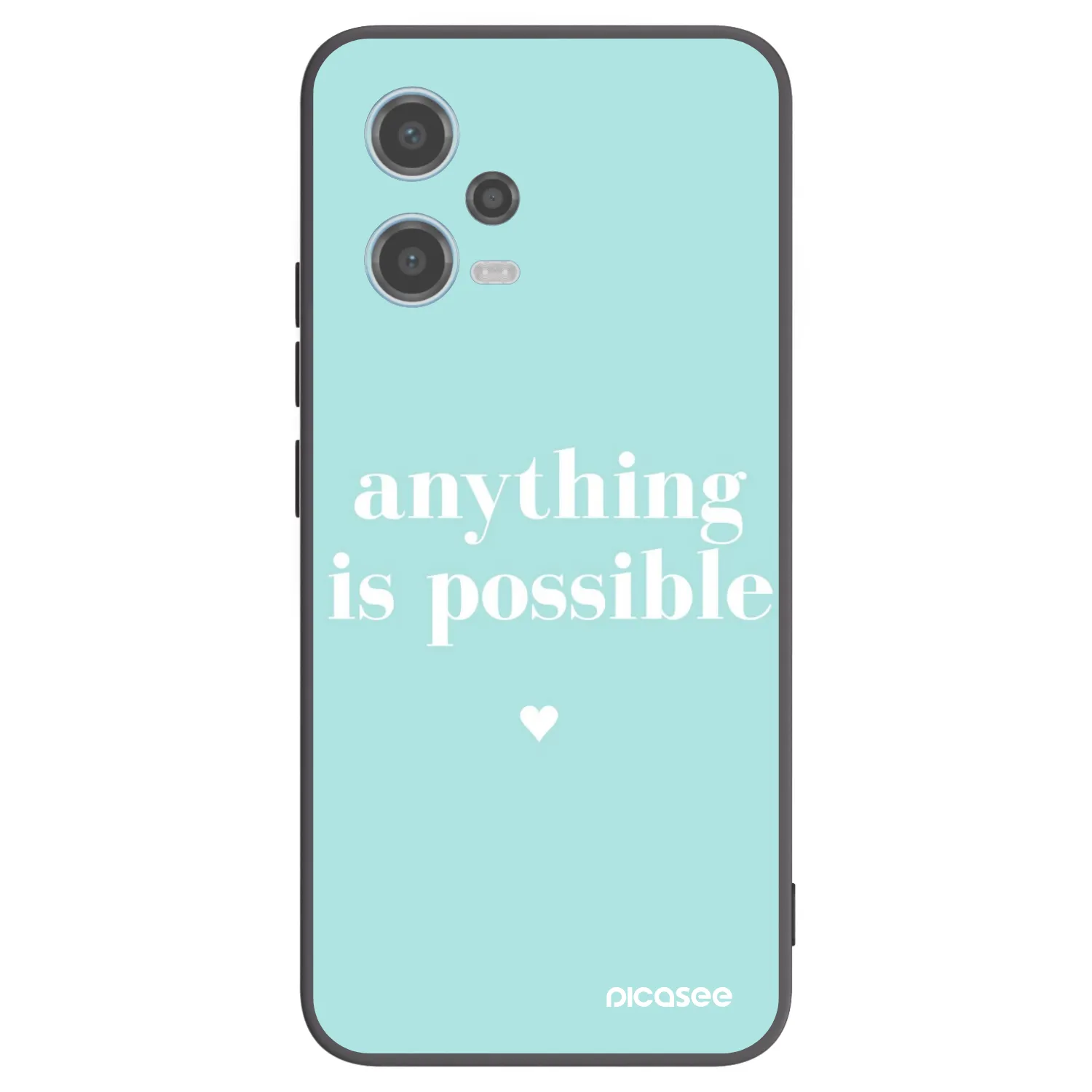 Picasee silikonski črni ovitek za Xiaomi Redmi Note 12 5G - Anything is possible