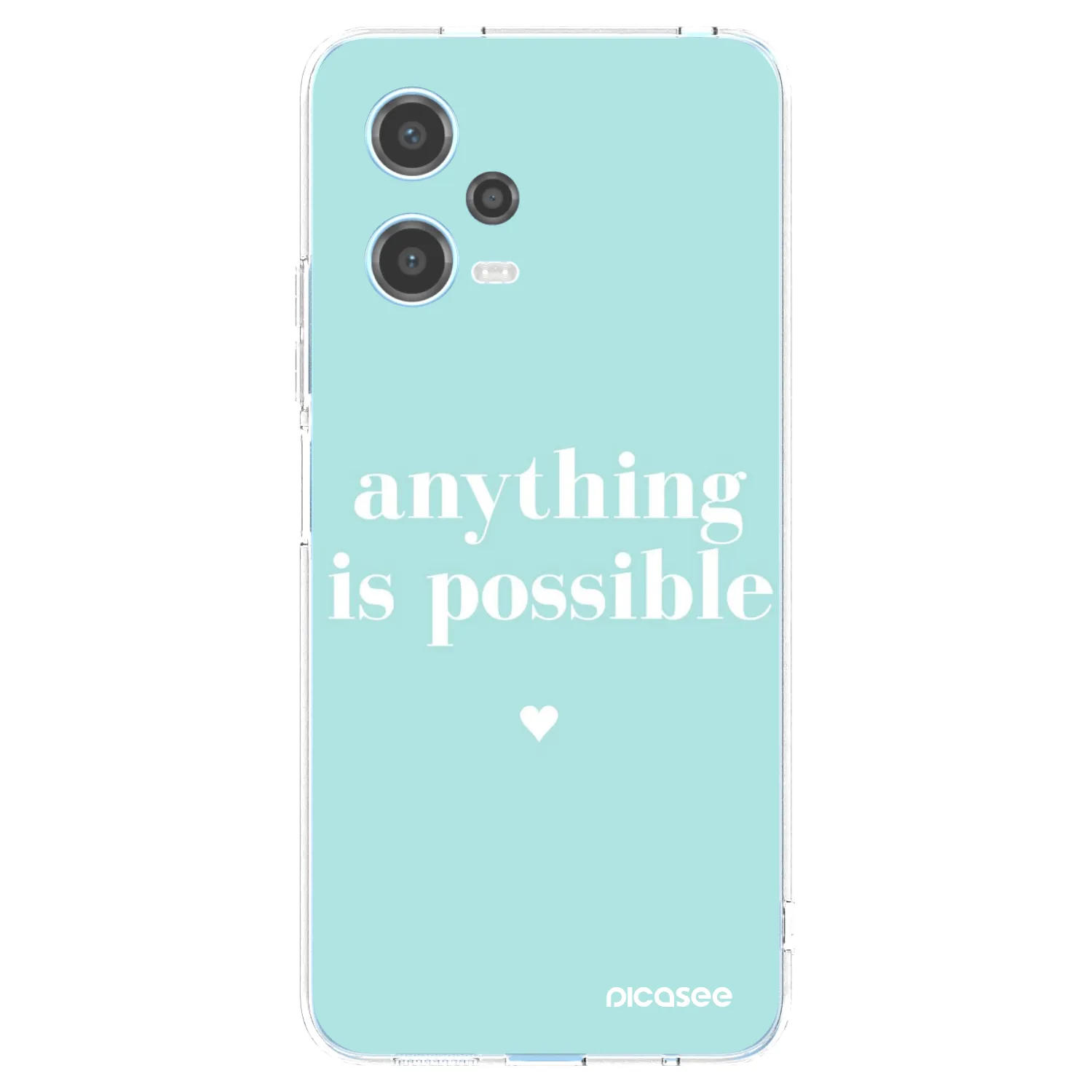 Picasee silikonski prozorni ovitek za Xiaomi Redmi Note 12 5G - Anything is possible