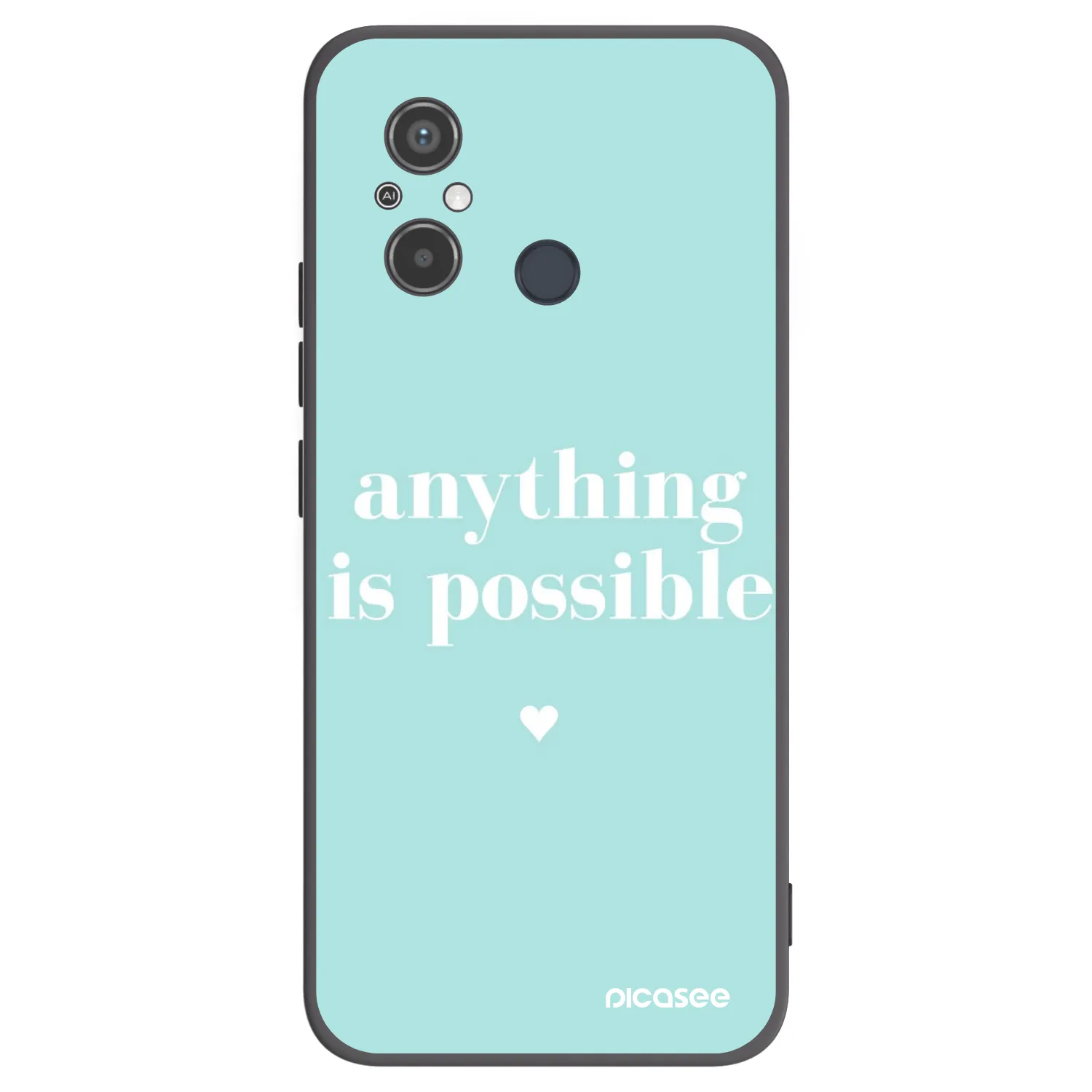 Picasee silikonski črni ovitek za Xiaomi Redmi 12C - Anything is possible