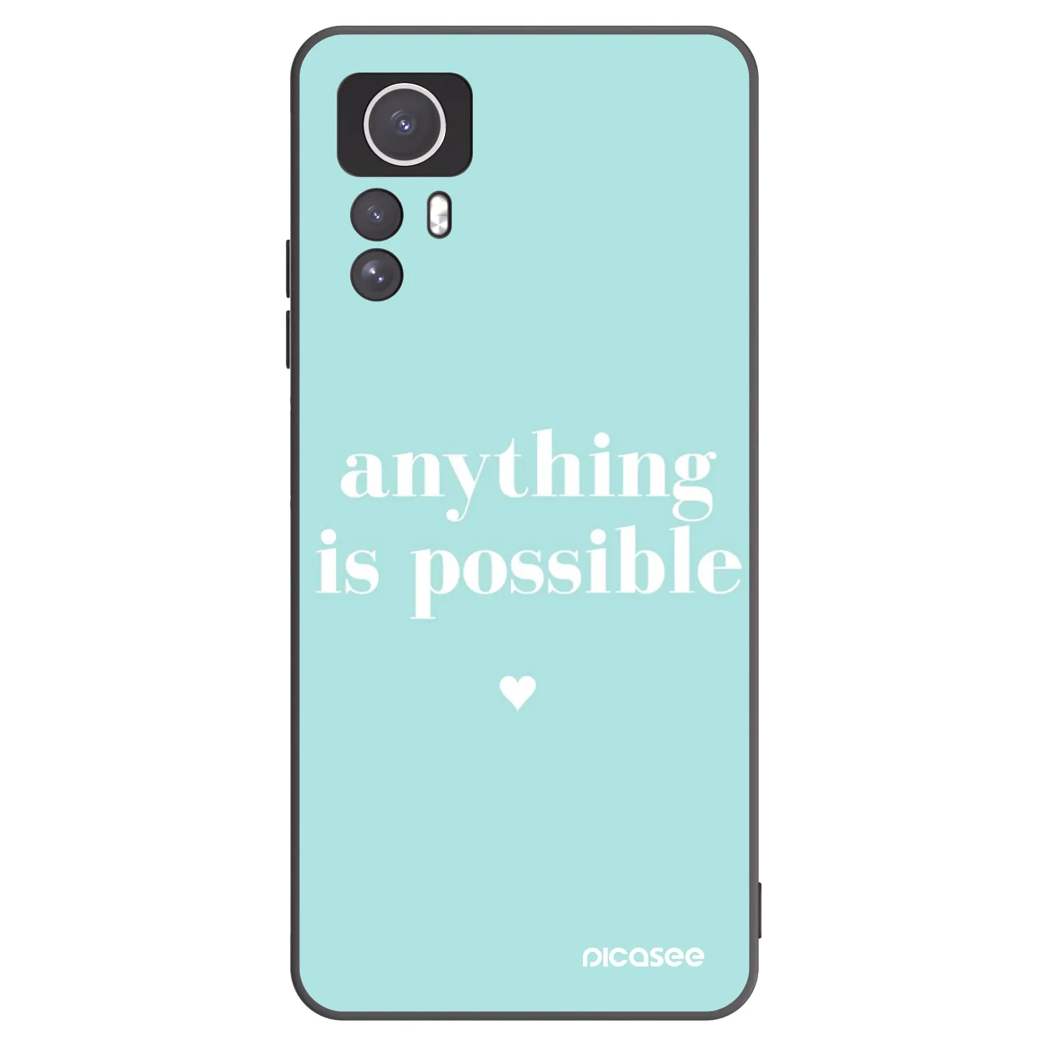 Picasee silikonski črni ovitek za Xiaomi Redmi Note 12S - Anything is possible