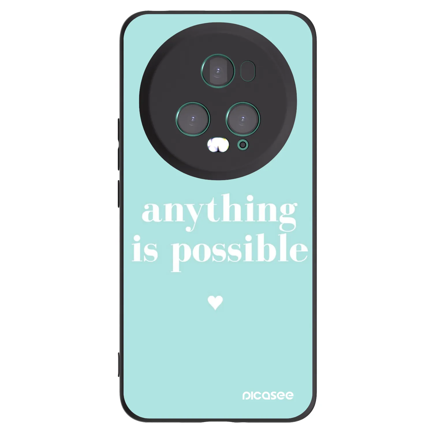 Picasee silikonski črni ovitek za Honor Magic5 Pro - Anything is possible