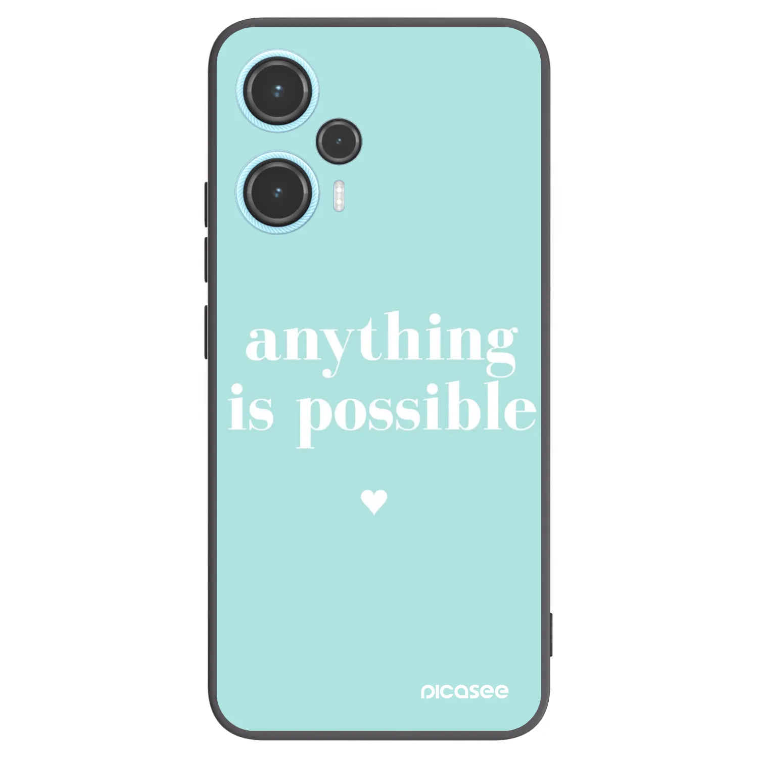 Picasee silikonski črni ovitek za Xiaomi Poco F5 - Anything is possible